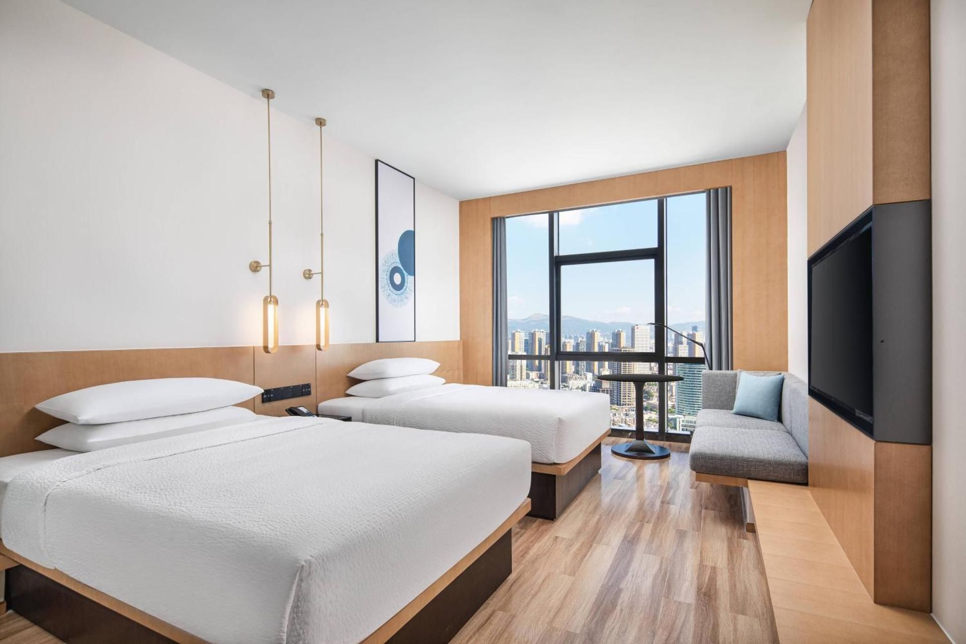 Standard Double Room, Guest room, 2 Double, City view