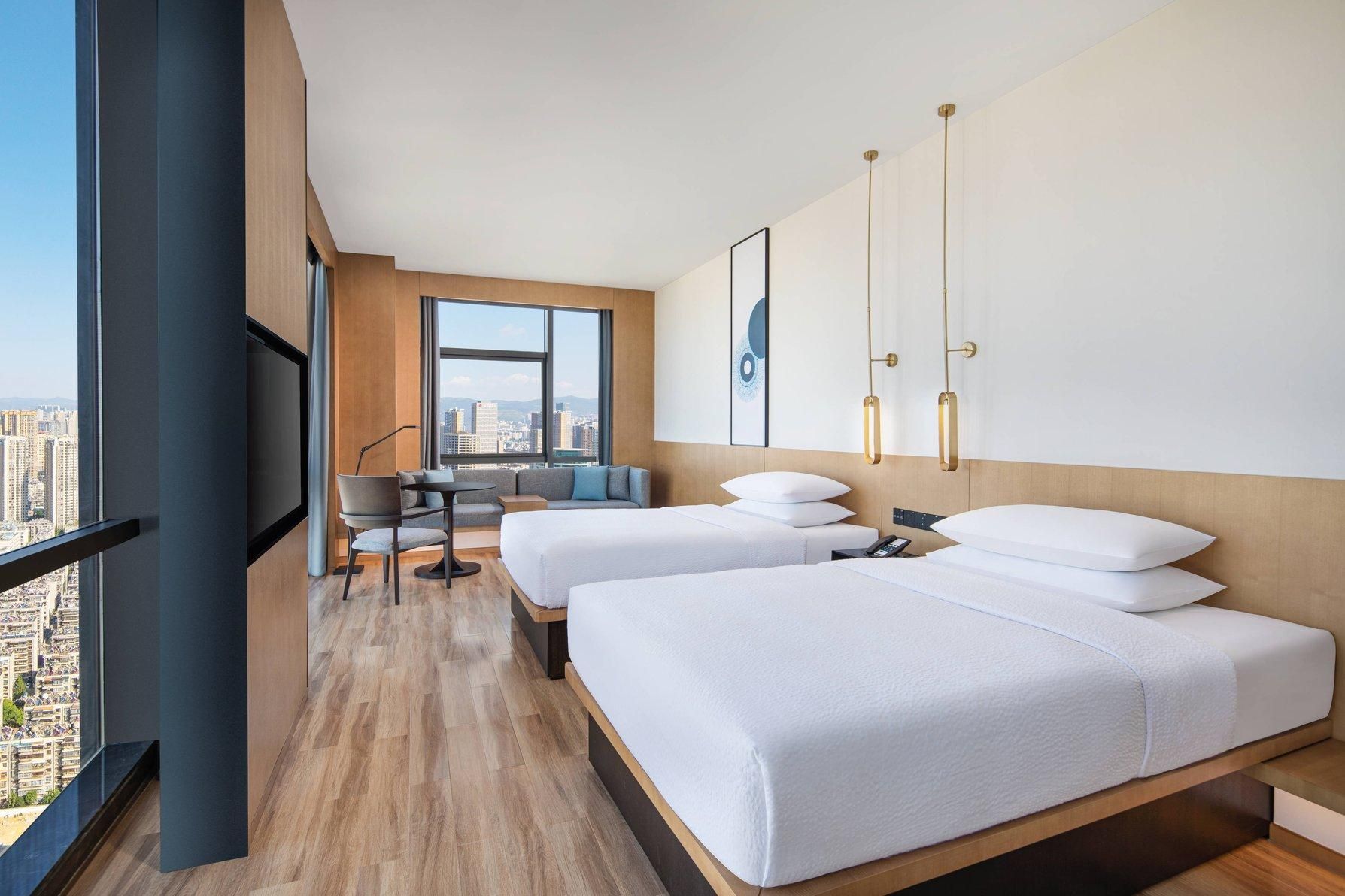Deluxe Double Room, Deluxe Guest room, 2 Doubles, City View