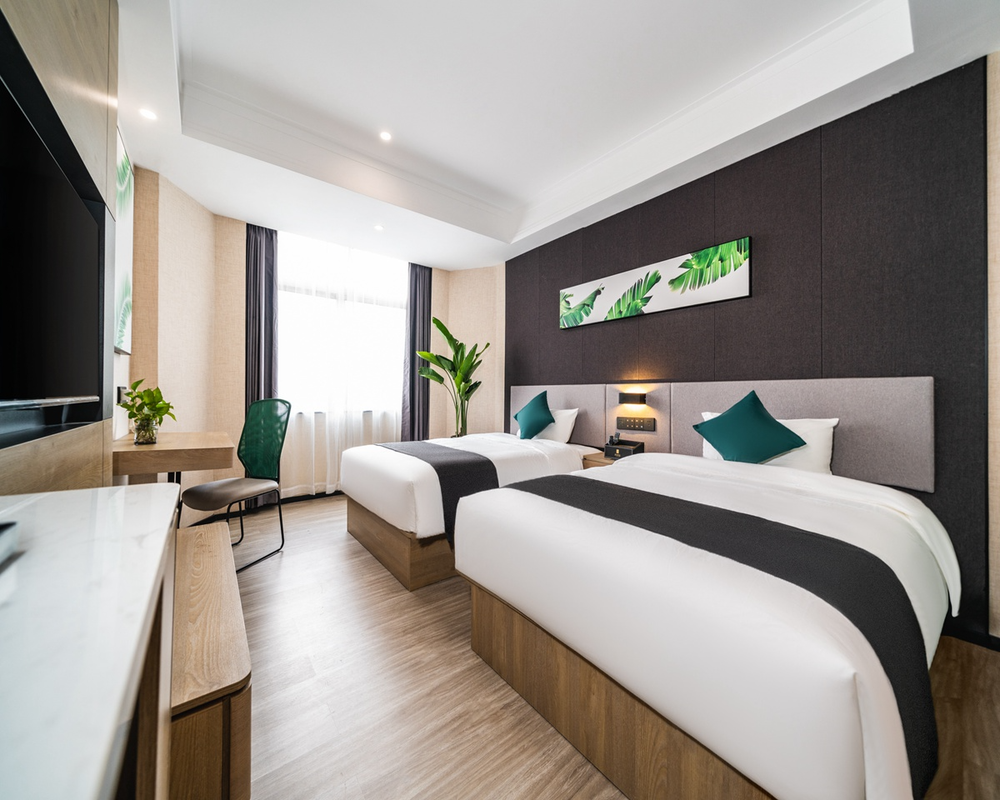 UPINN Zhongshan Xiaolan Harbor City Bus Terminal Thank Inn - Youpin Twin Room