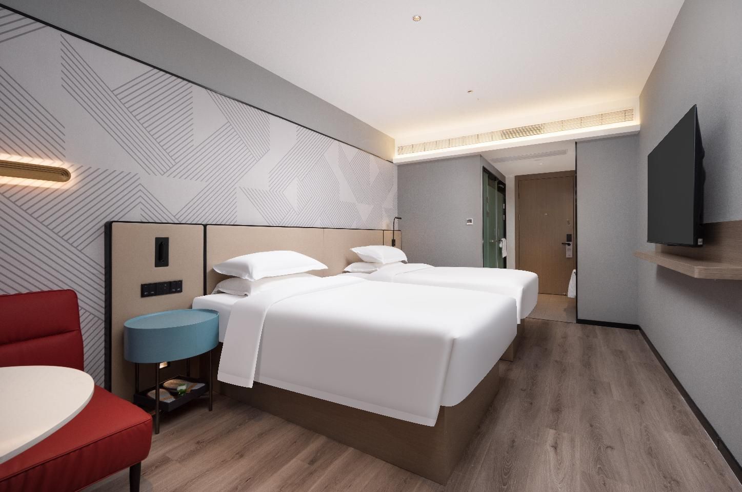 Borman Hotel Wuhan Central Plaza Wuhuan Sports Center Dossen - Deluxe Twin Room