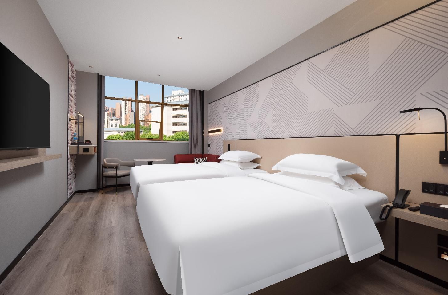 Borman Hotel Wuhan Central Plaza Wuhuan Sports Center Dossen - Deluxe Twin Room 2