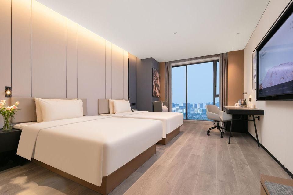 Atour Hotel Wuhan Canglong Island Hubei University of Economics Jimu Twin Room