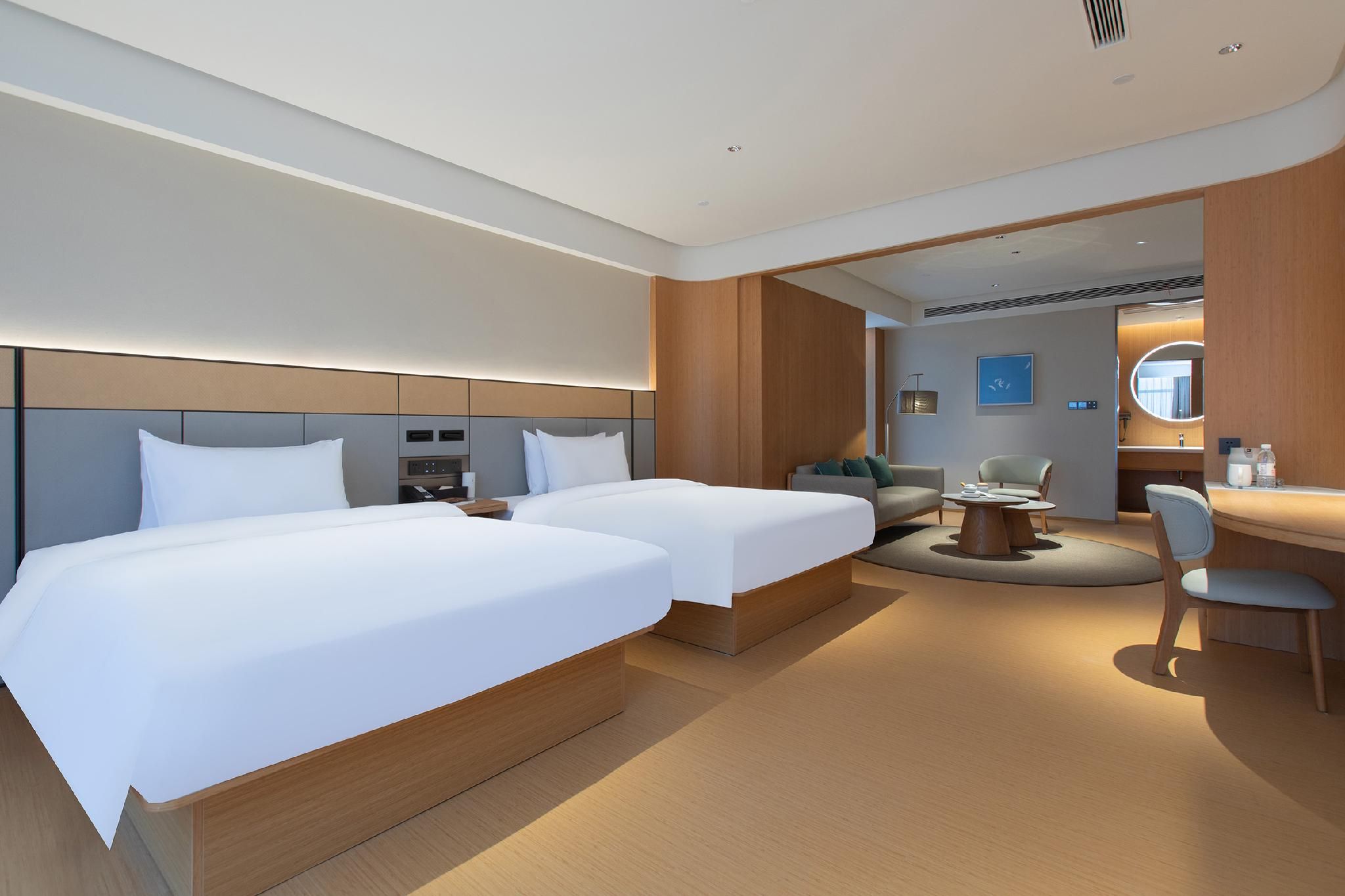 Ji Hotel Wuhan Development Avenue Zhuyeshan Luxury Room, 2 Single Beds