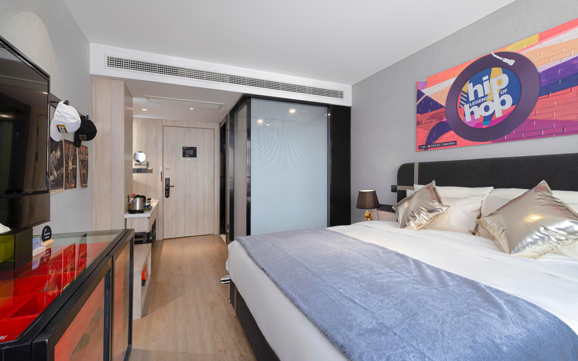 Atour Light Hotel Nanjing Xinjiekou NetEase Cloud Music Atour Theme Room with Twin Bed - Street Hip Hop 2