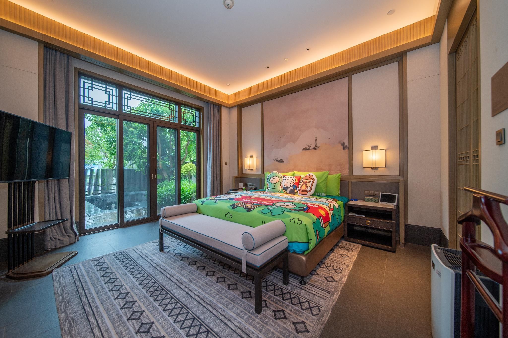 Mini World Parent-child Hot Spring One-bedroom Single-level Villa
