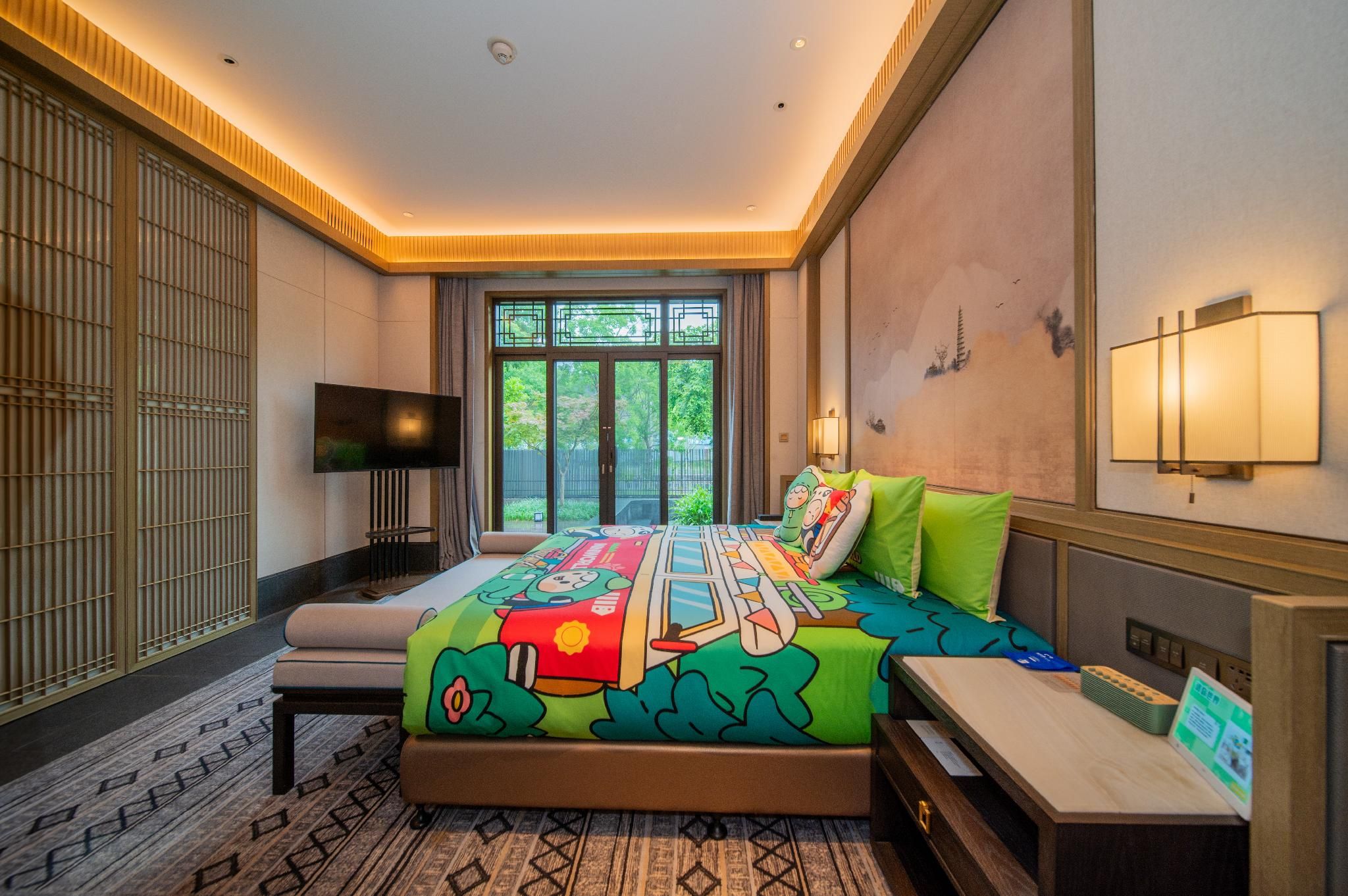 Mini World Parent-child Hot Spring One-bedroom Single-level Villa