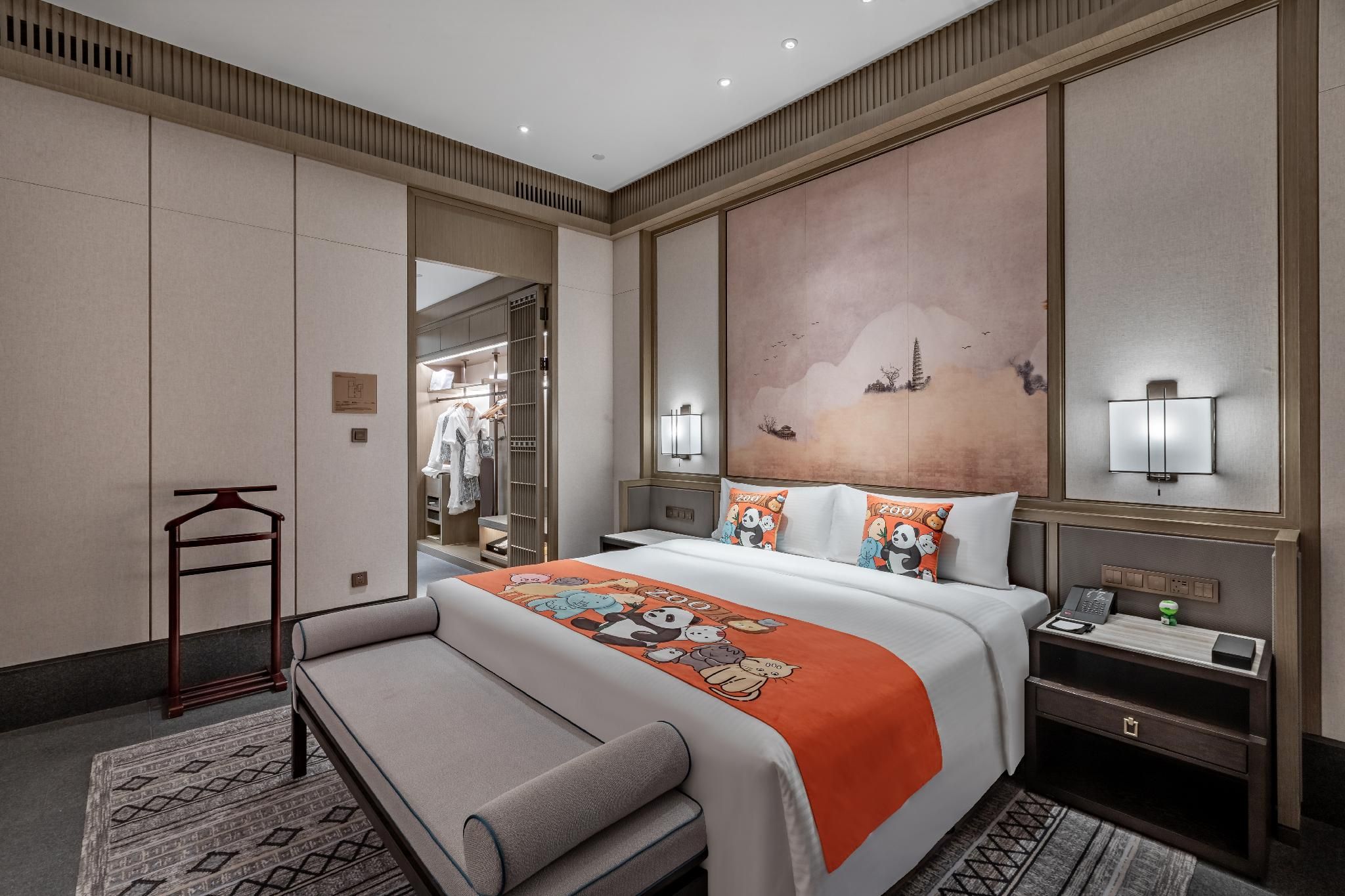Parent-child Hot Spring One-bedroom Single-level Villa
