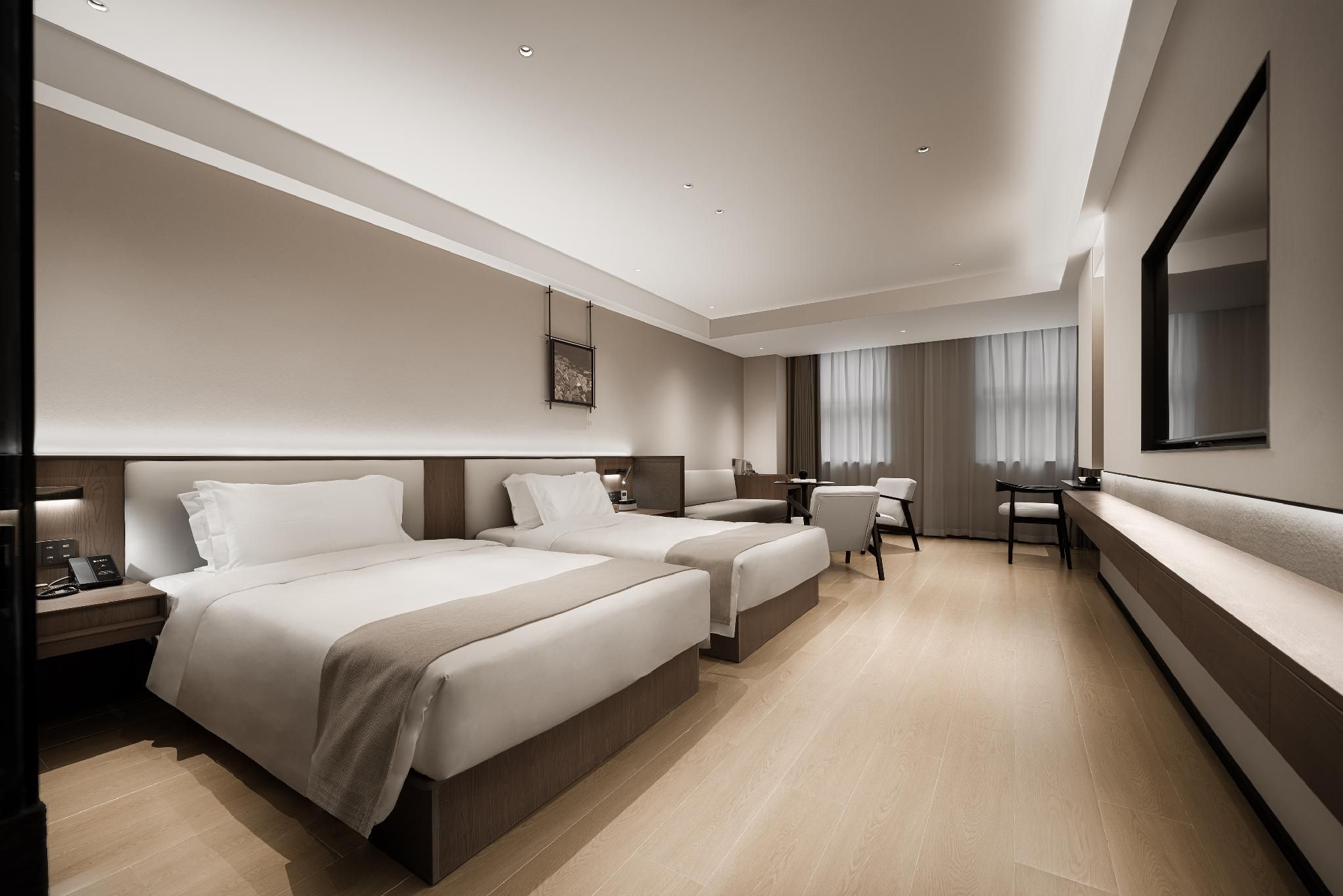 Elegant City View Twin Bedroom