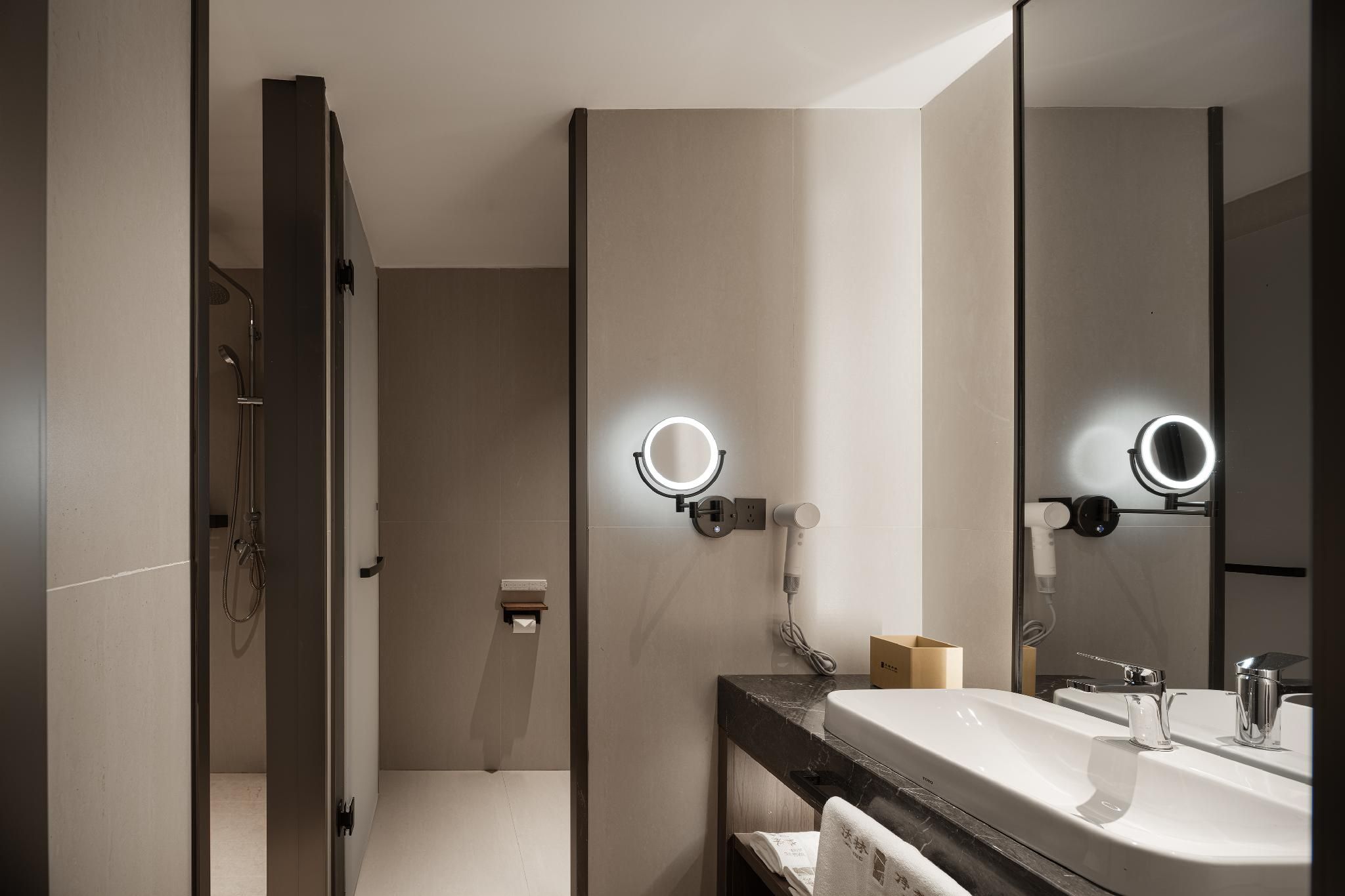 Elegant City View Queen Bedroom