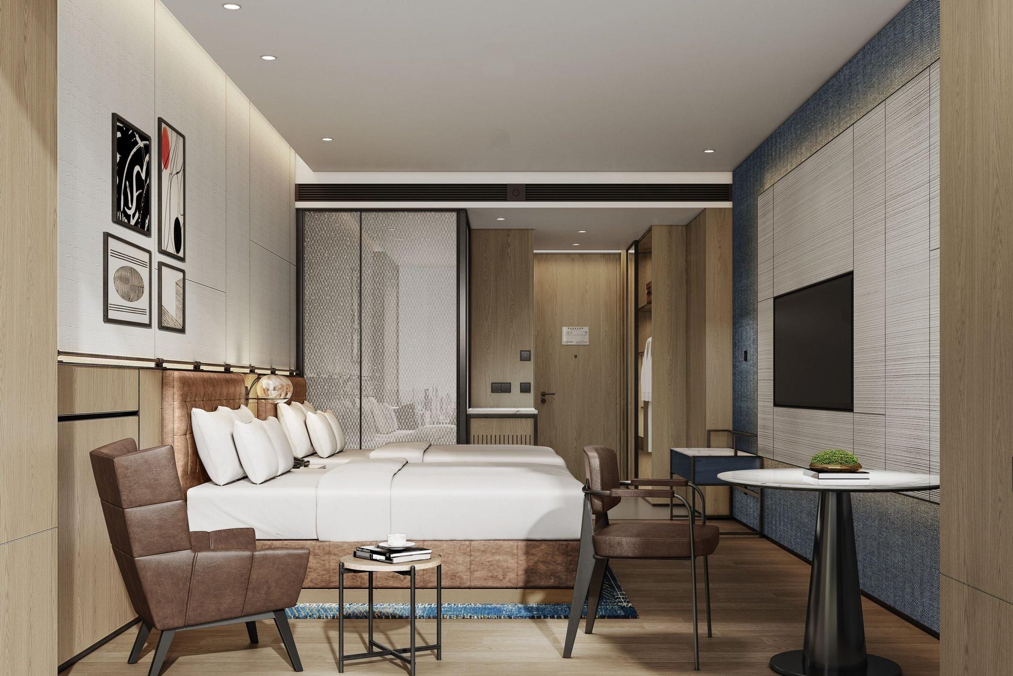 Joyful Double, Guest room, 2 Double, Mountain view