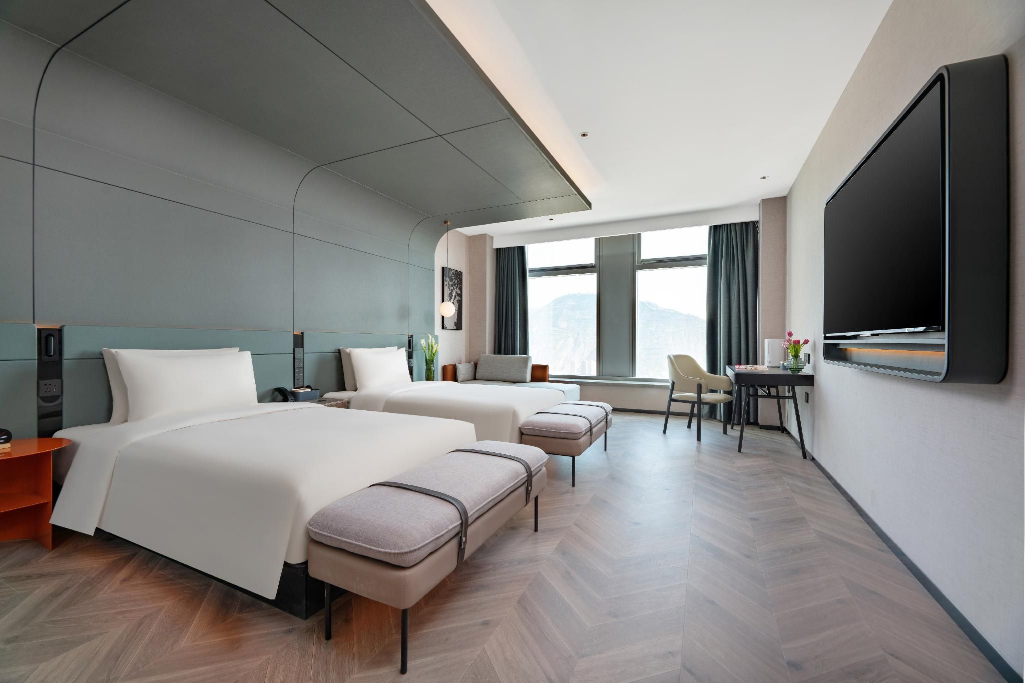 Atour S Hotel Lanzhou Asia-Europe International High Altitude Atour - Executive Twin Room with City View