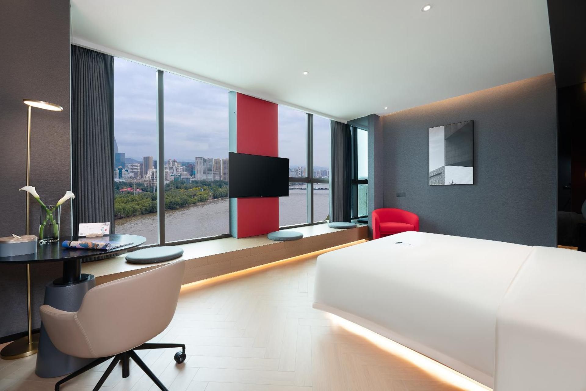 Atour S Hotel Lanzhou Convention Center High Altitude River View Double Room with Shared Toilet 3