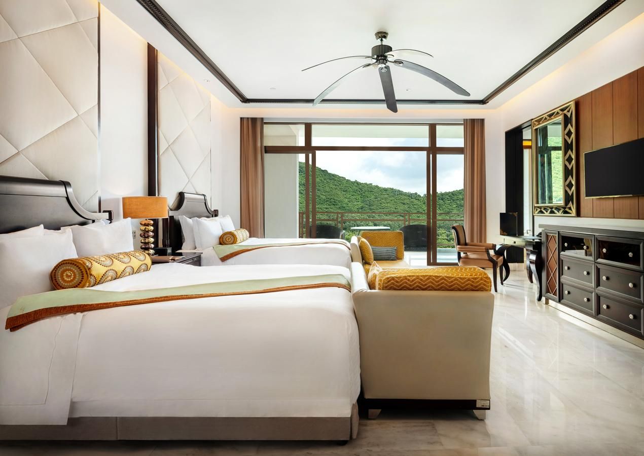 Island Marina View Room, Guest room, 2 Queen, Island view, Balcony