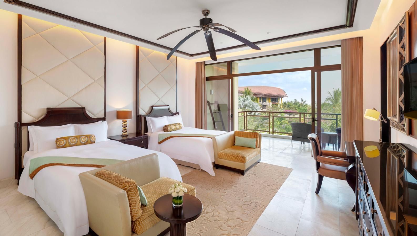 Island Marina View Room, Guest room, 2 Queen, Island view, Balcony