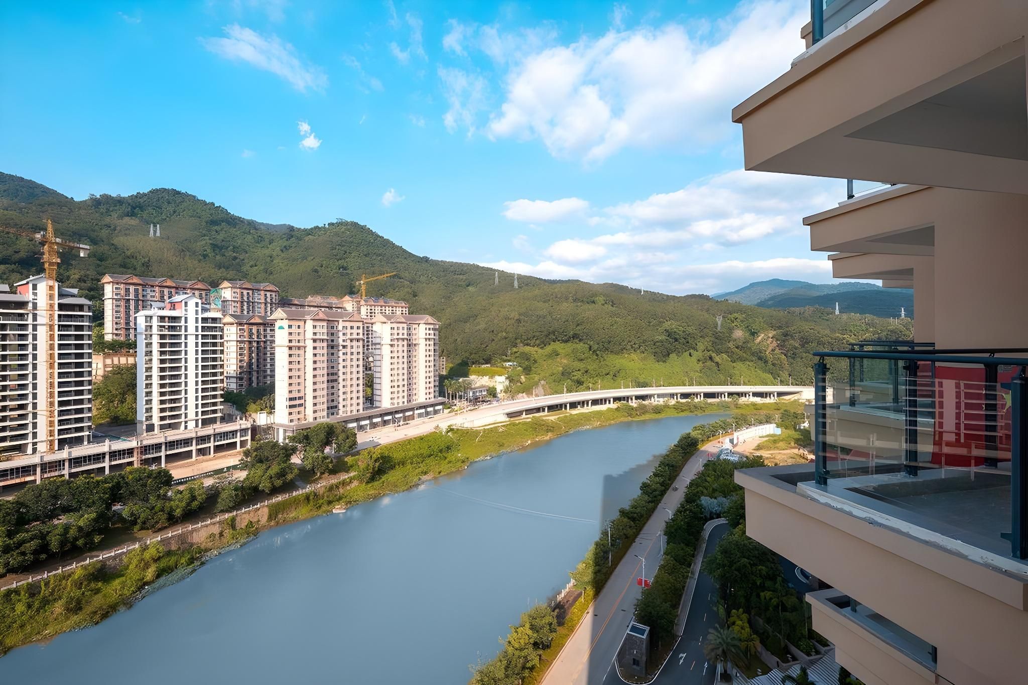 Tranquil River-View Smart Control Double Bed Room