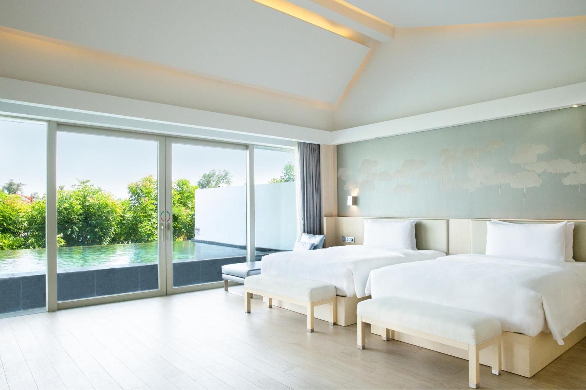 Detached villa with infinity pool with twin bed(Free welcome fruit on the first check-in day)