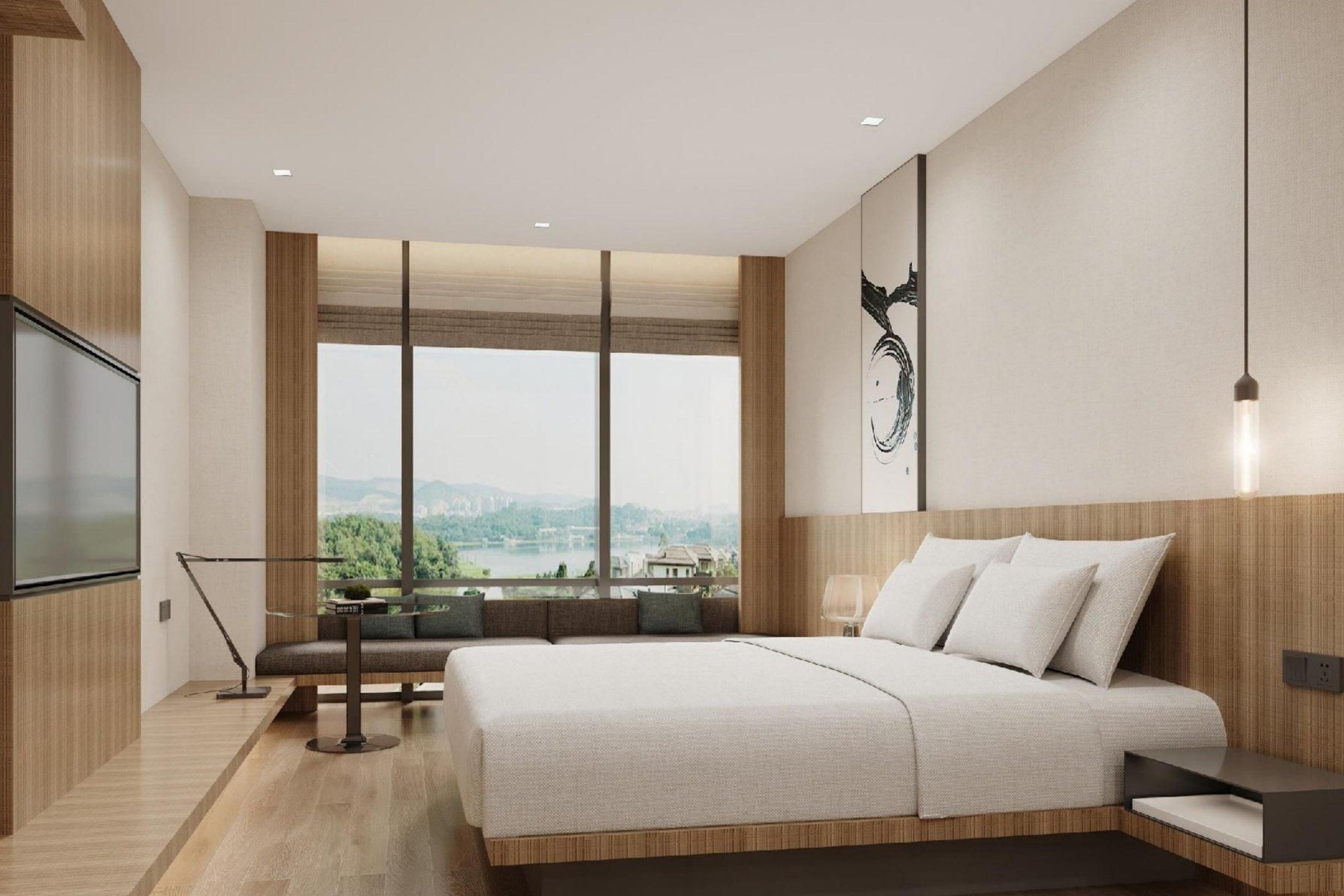 Standard King, Guest room, 1 King, City View