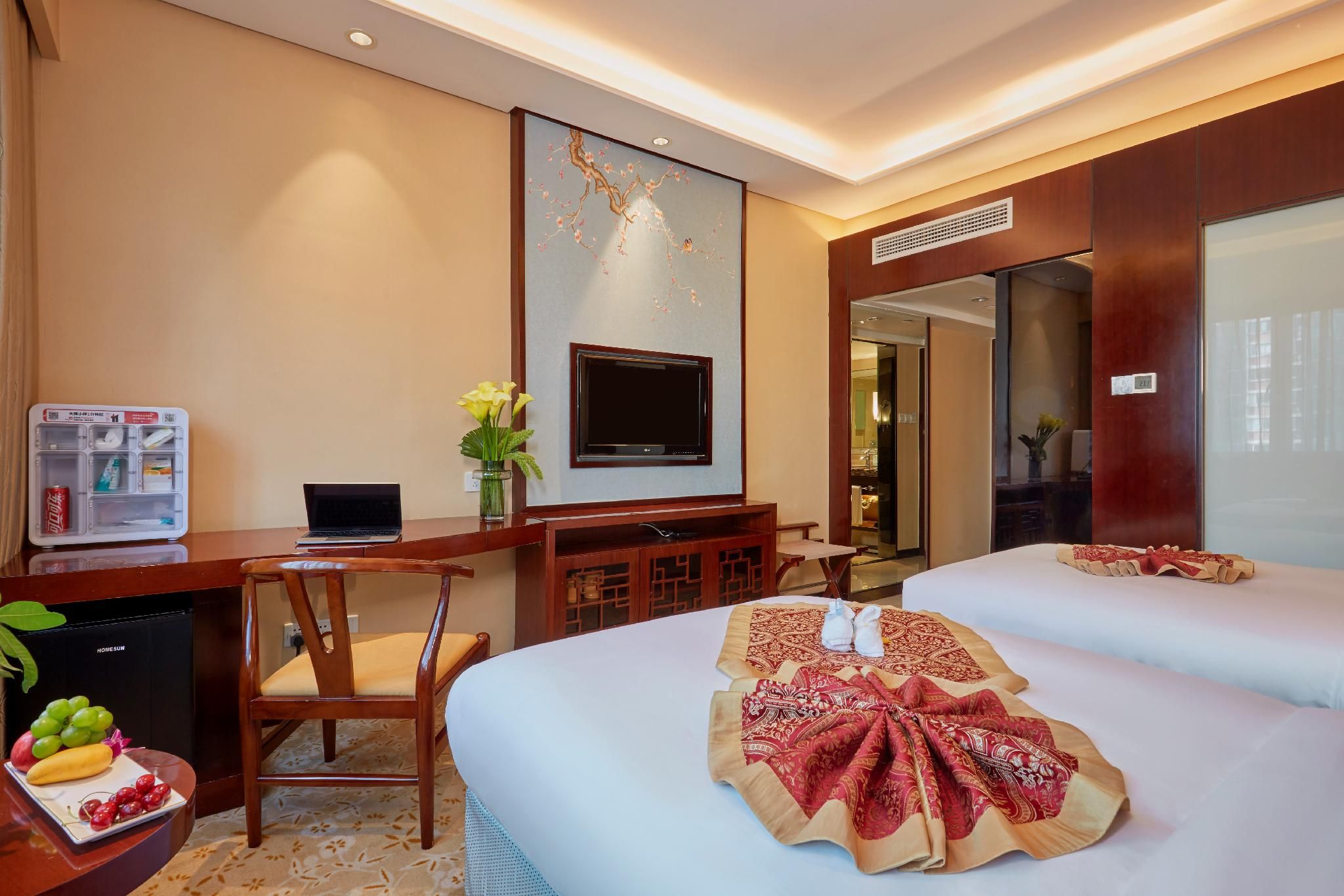 Business Double Room with 2 Single Beds