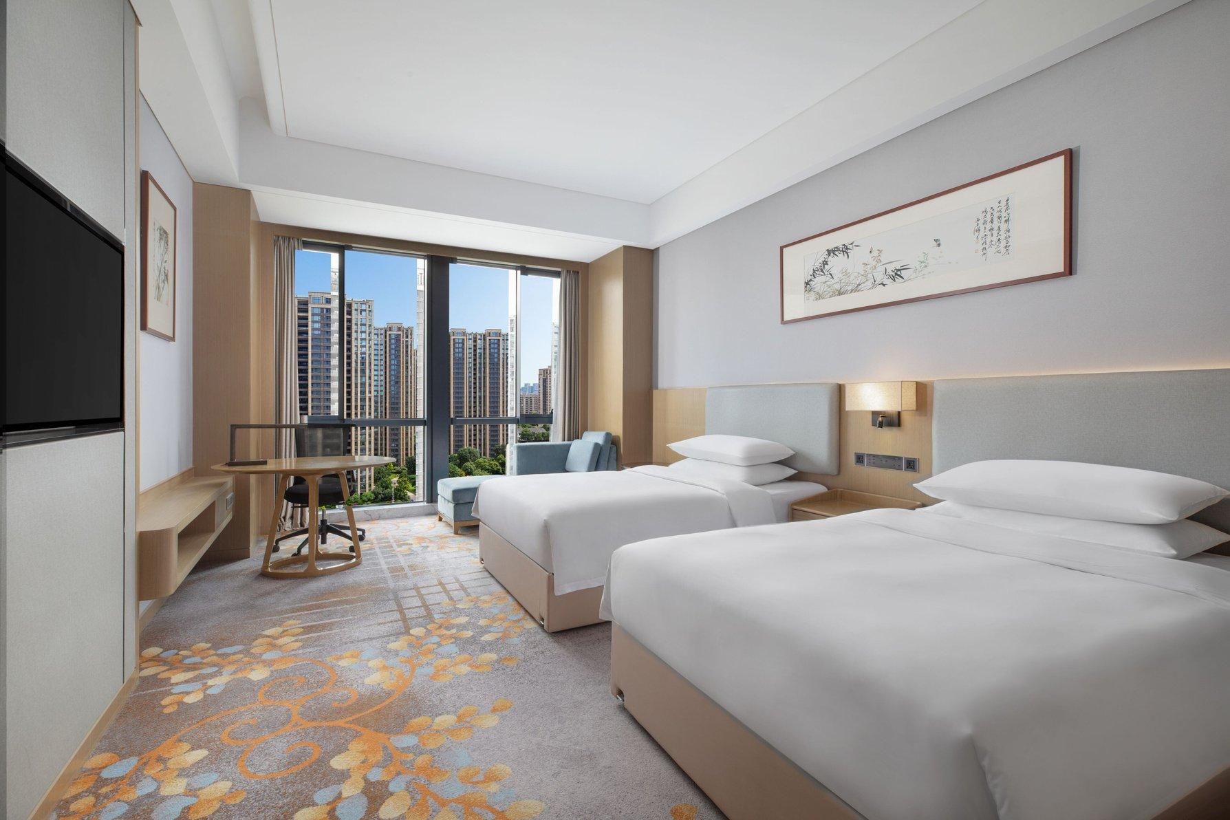Executive, Guest room, 2 Double, City view