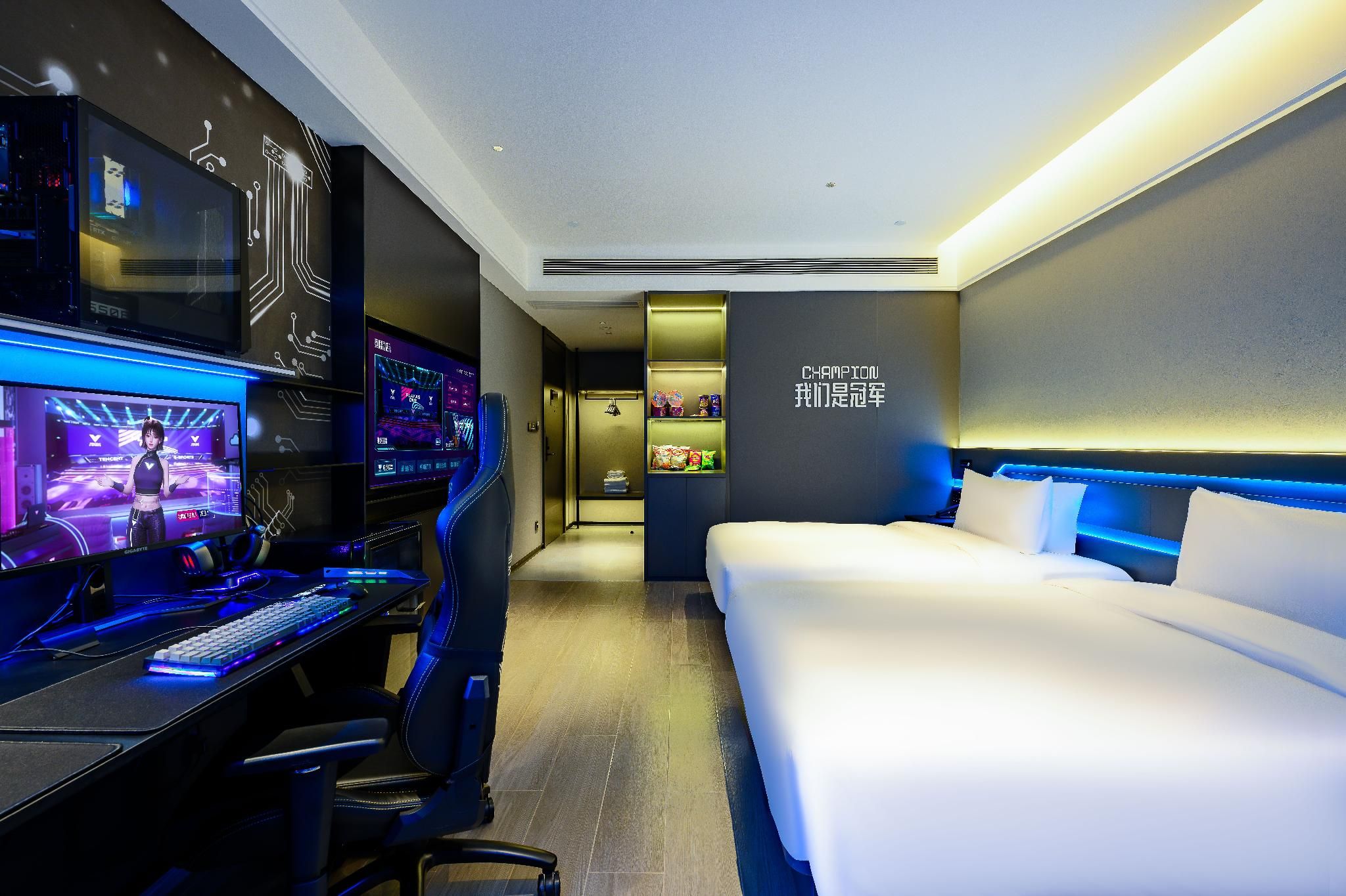 Jing Goose Hotel Tencent esports jointname (Asian Games Park Store,Zijingang Campus, Zhejiang Univer Guest Twin Room 2