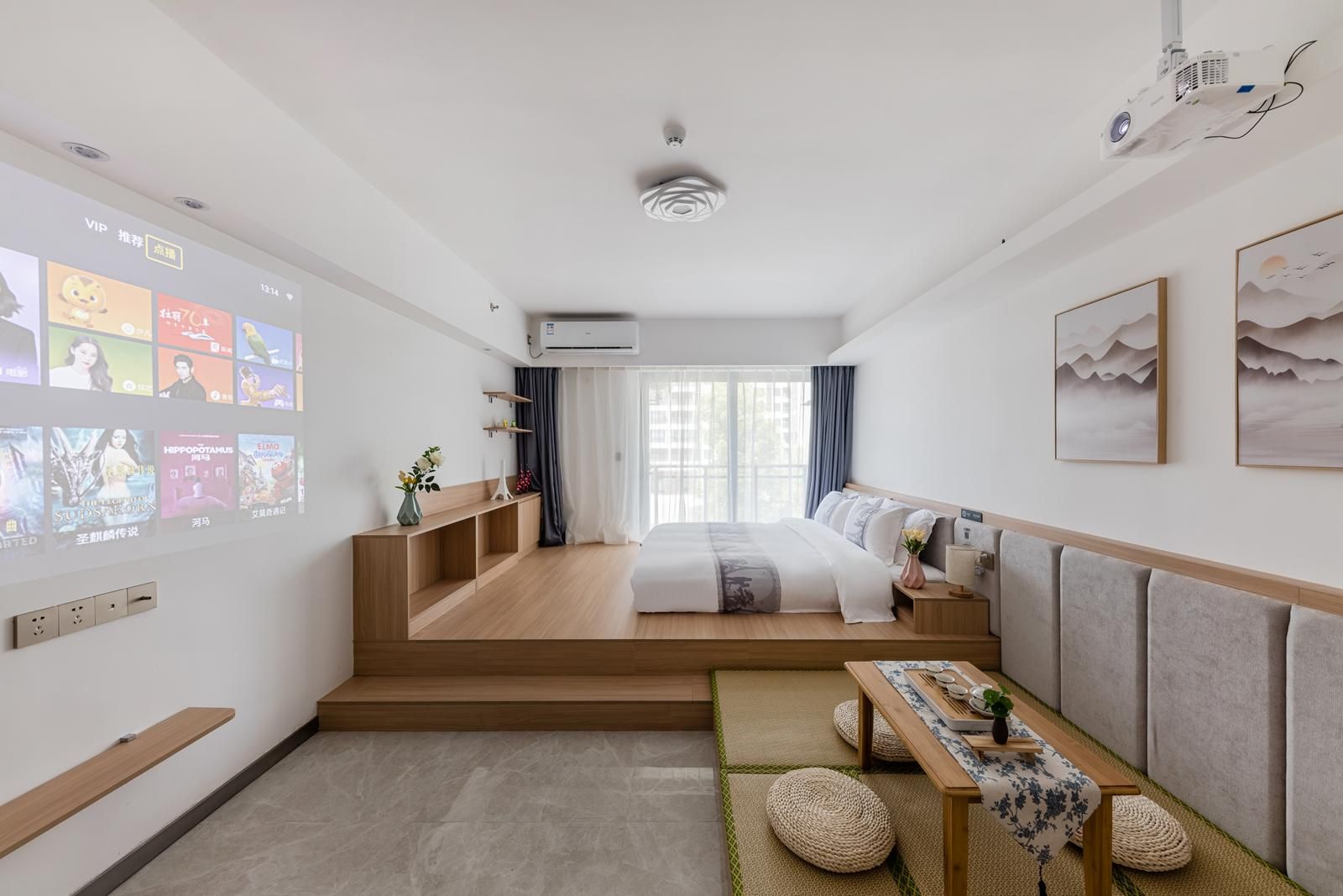 Floral Hotel Shantou Haiqin Bay Homestay Hotel Movie Room - Queen