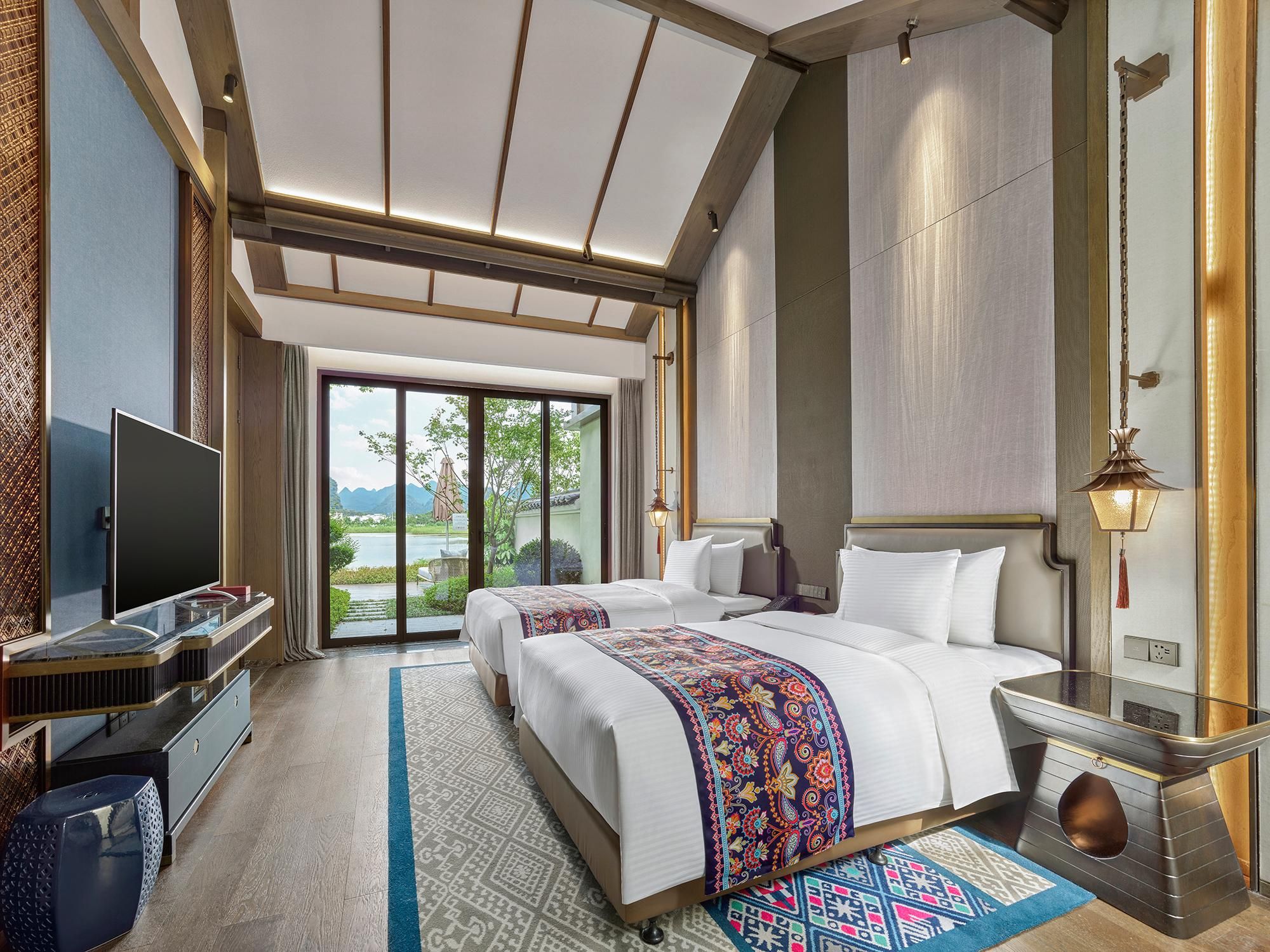 One-bedroom Twin Bed Villa with Courtyard Terrace,Lakeview