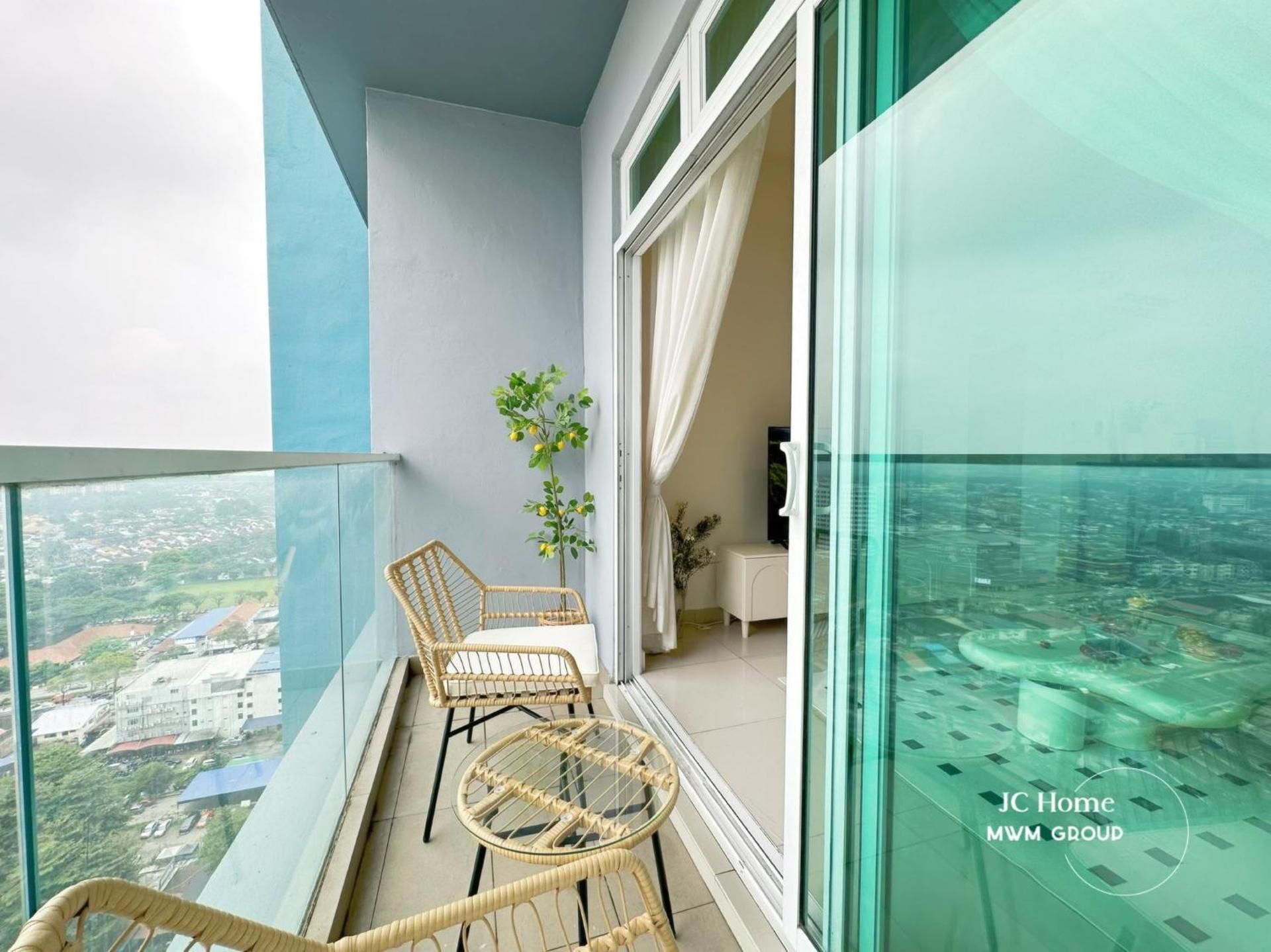 Two-Bedroom Apartment with Balcony