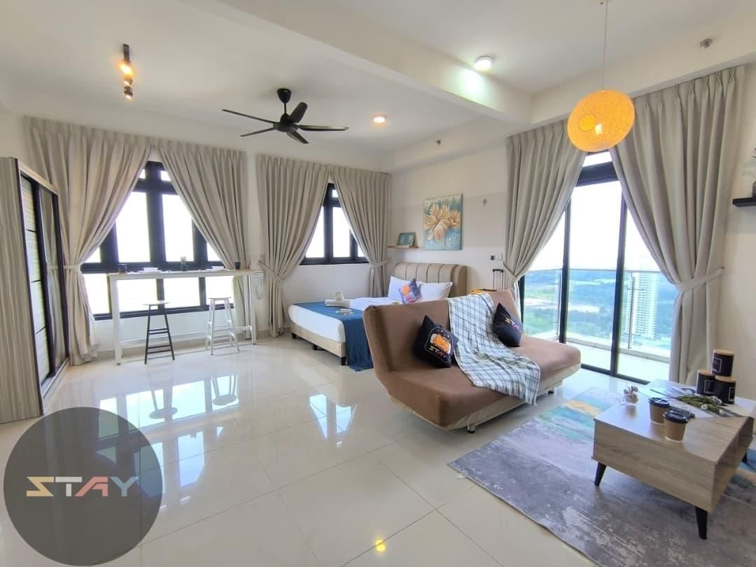 Studio 1 Bed with Balcony