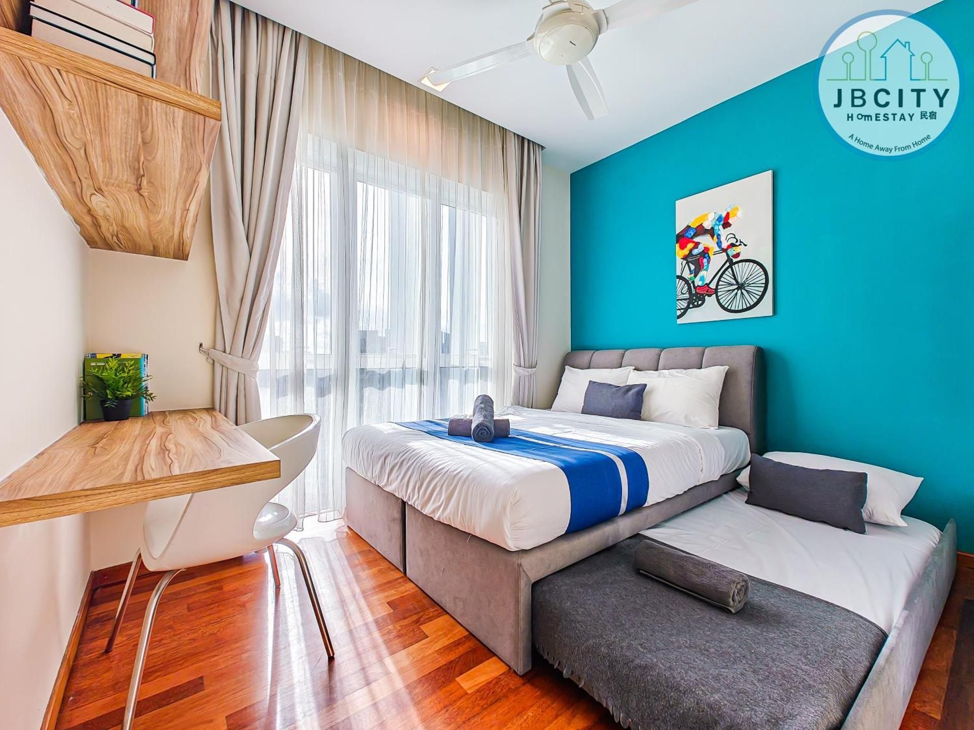 Three-Bedroom Premium Apartment with Balcony