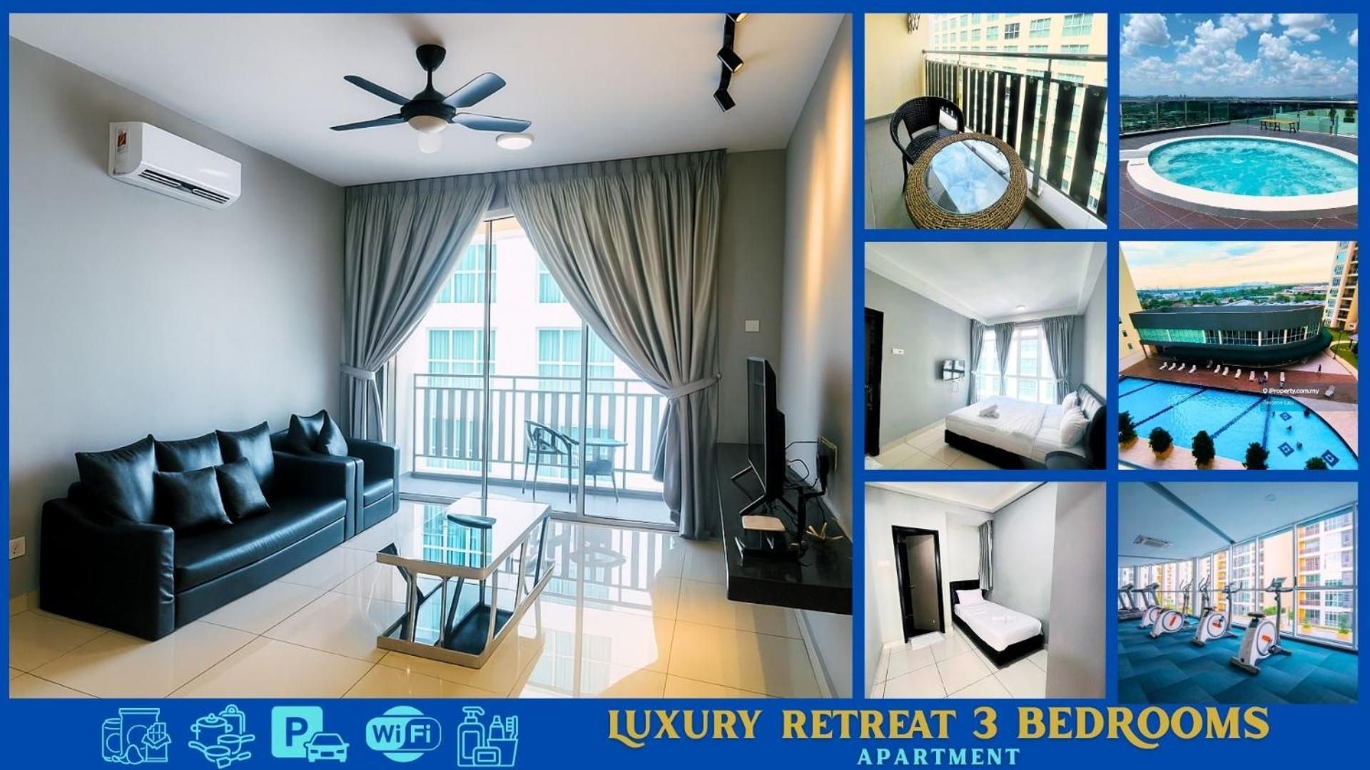 Three-Bedroom Apartment with Balcony
