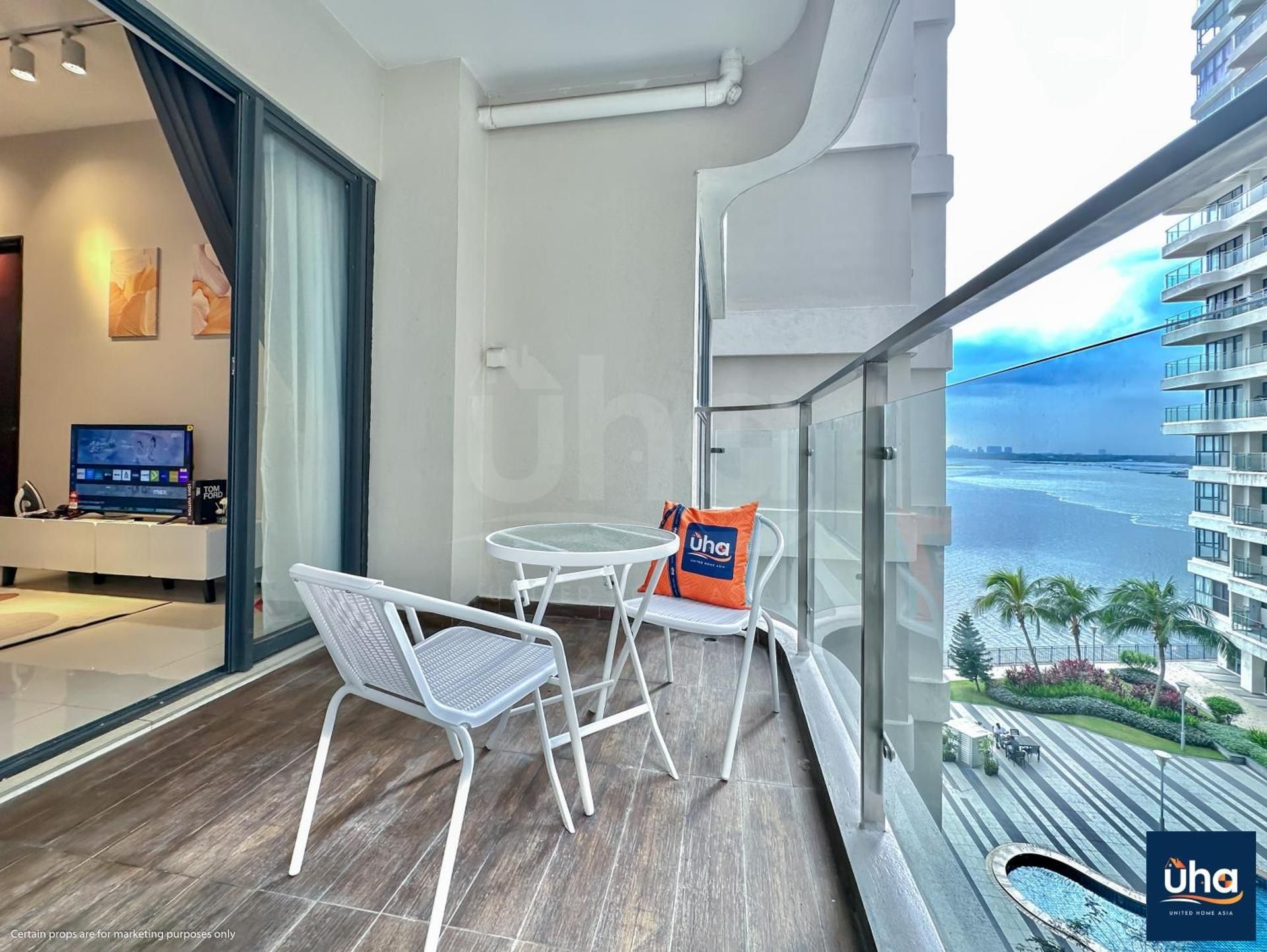 Two-Bedroom Apartment with Partial Ocean View