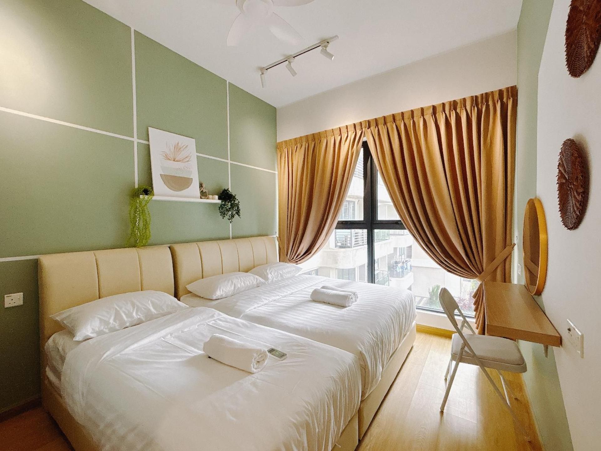 Two-Bedroom Apartment with Garden View