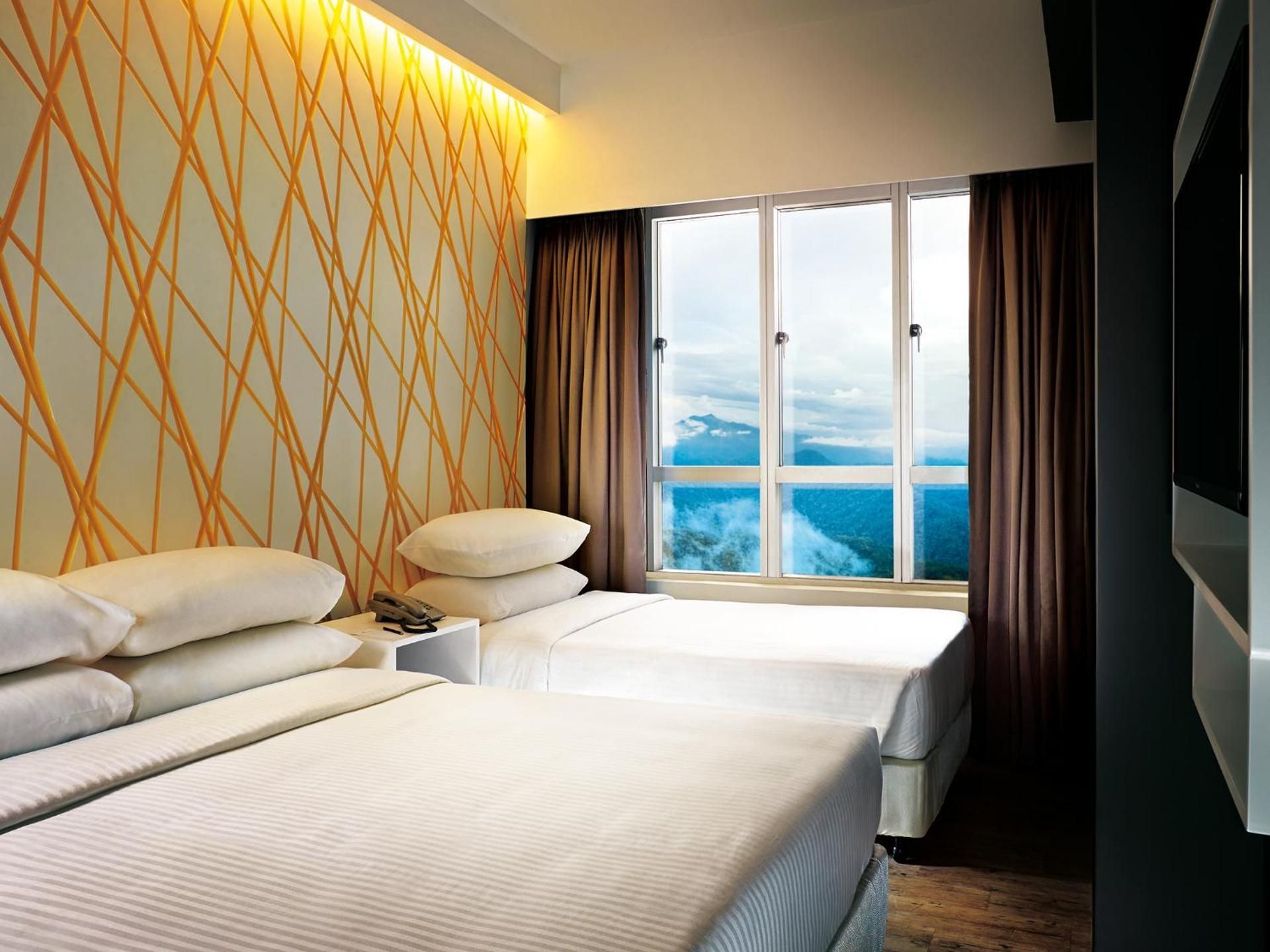 Genting SkyWorlds Theme Park Room Package at First World Hotel - Y5 Triple Room (2 Standard x Genting SkyWorlds Theme Park ticket 1-day unlimited entry)
