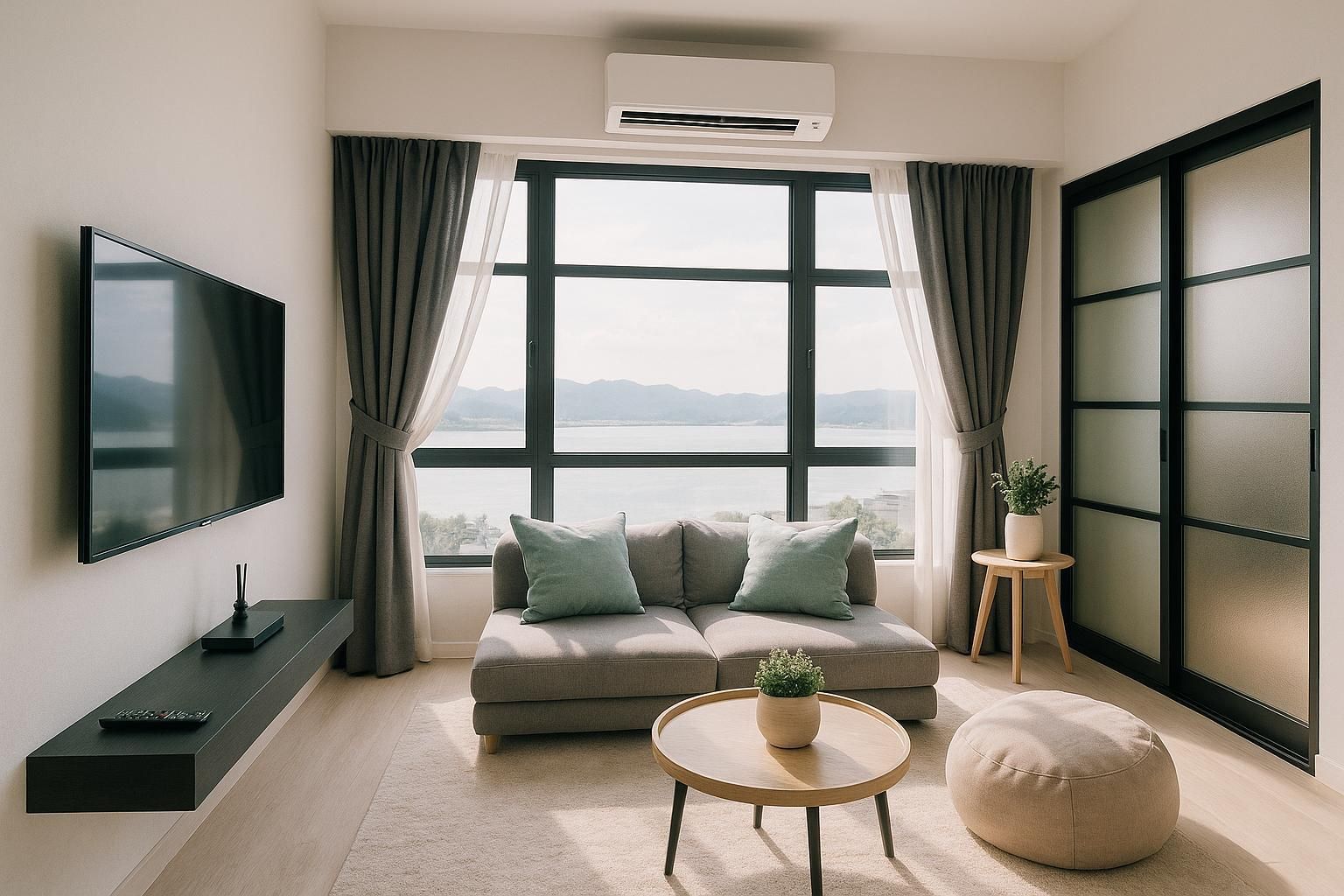 2-Bedroom Ocean View Apartment with 2 Bathrooms