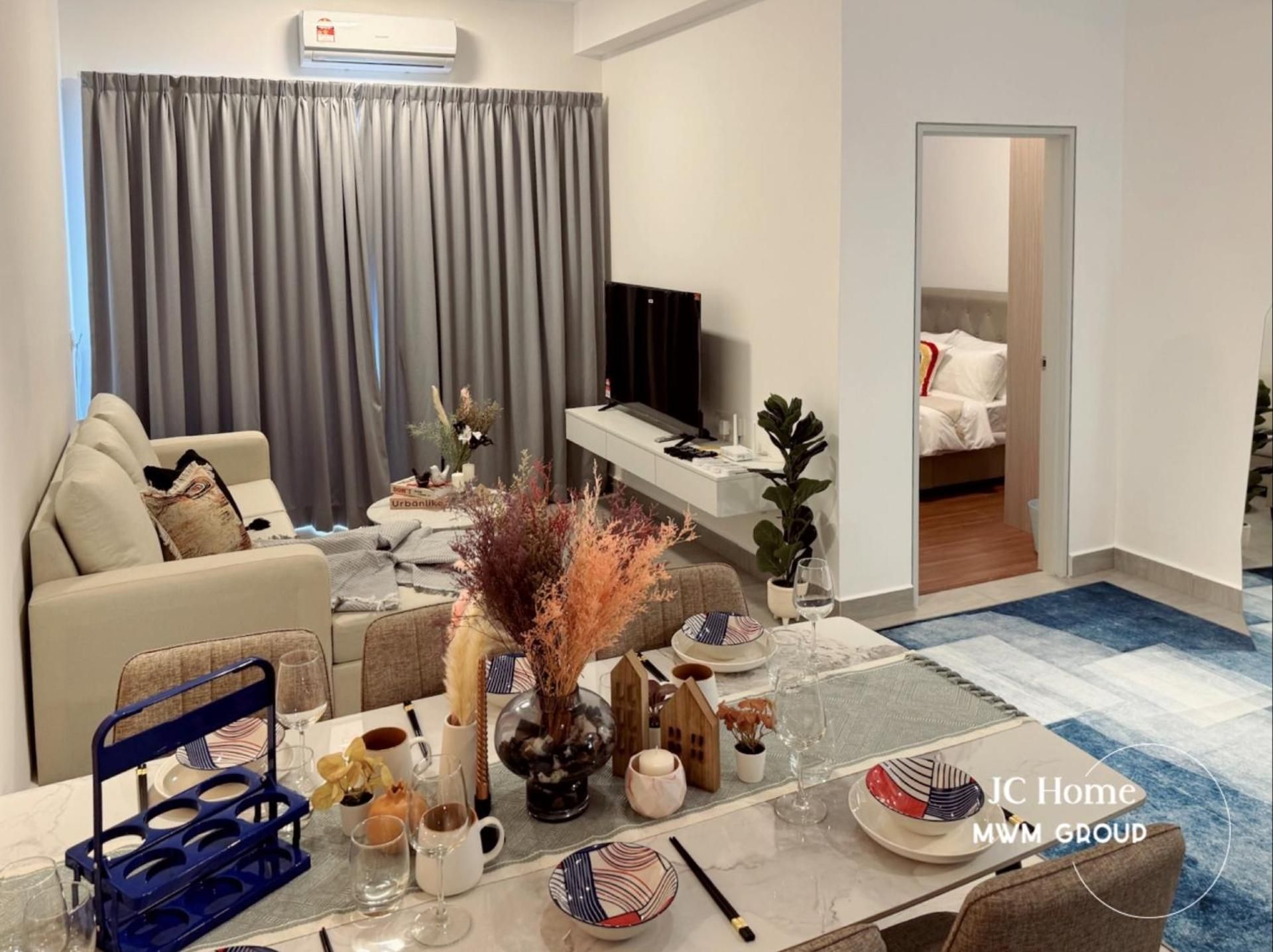 Three-Bedroom Apartment with Balcony