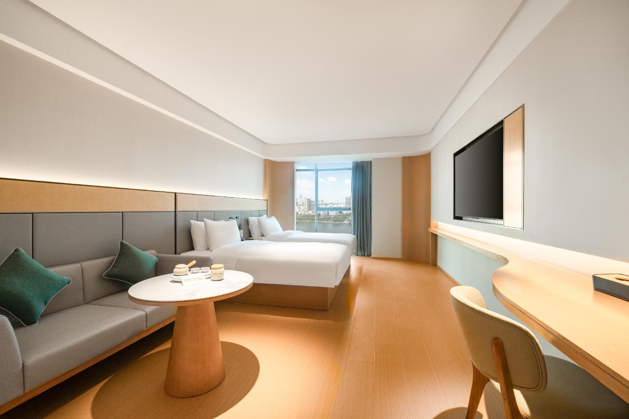 Ji Hotel Huizhou Shuidong Street Binjiang Sea, park, or opera view, Guest room, 2 Twin/Single Bed(s)