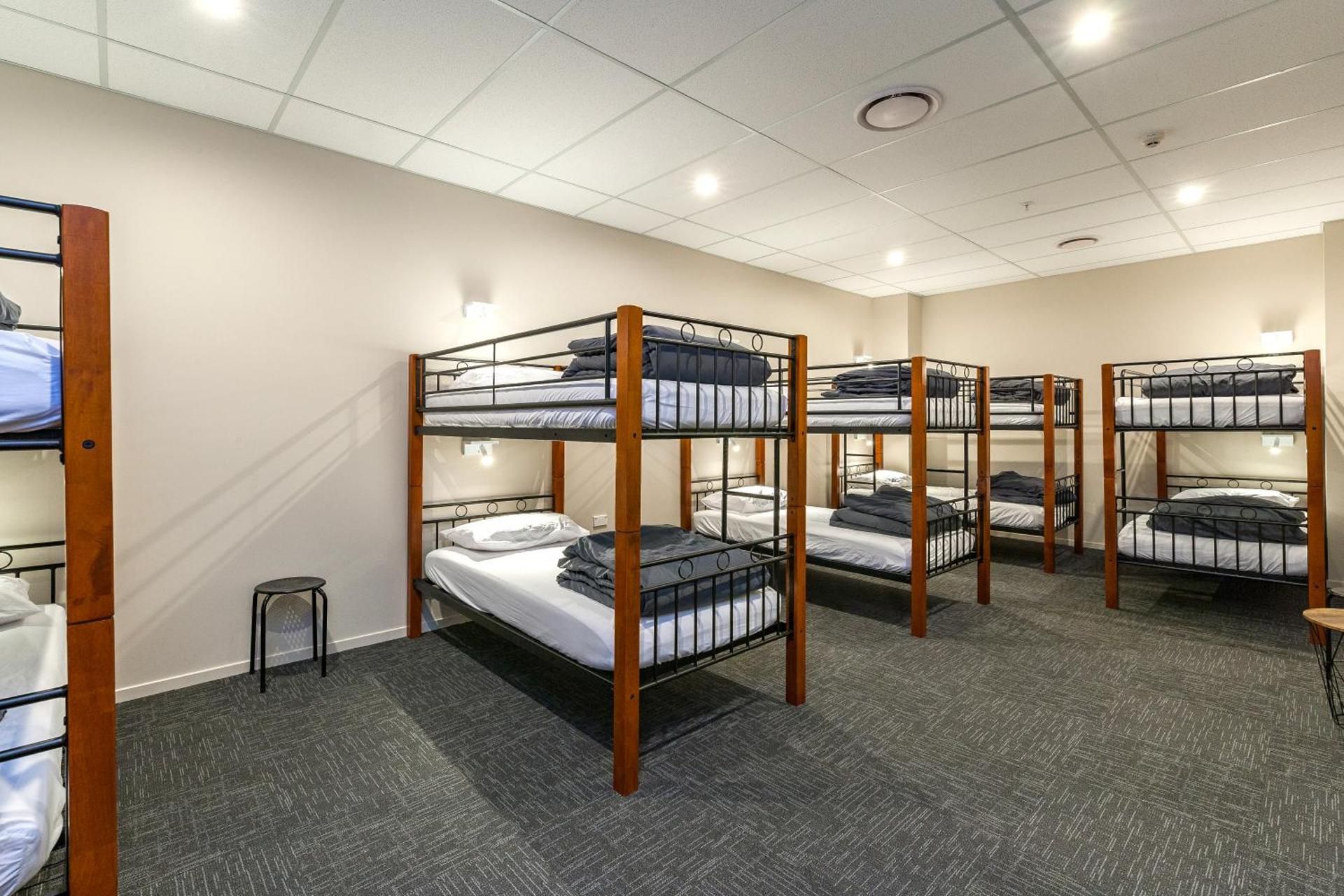 Rock Solid Backpackers Rotorua Single Bed in 10-Bed Dormitory Room