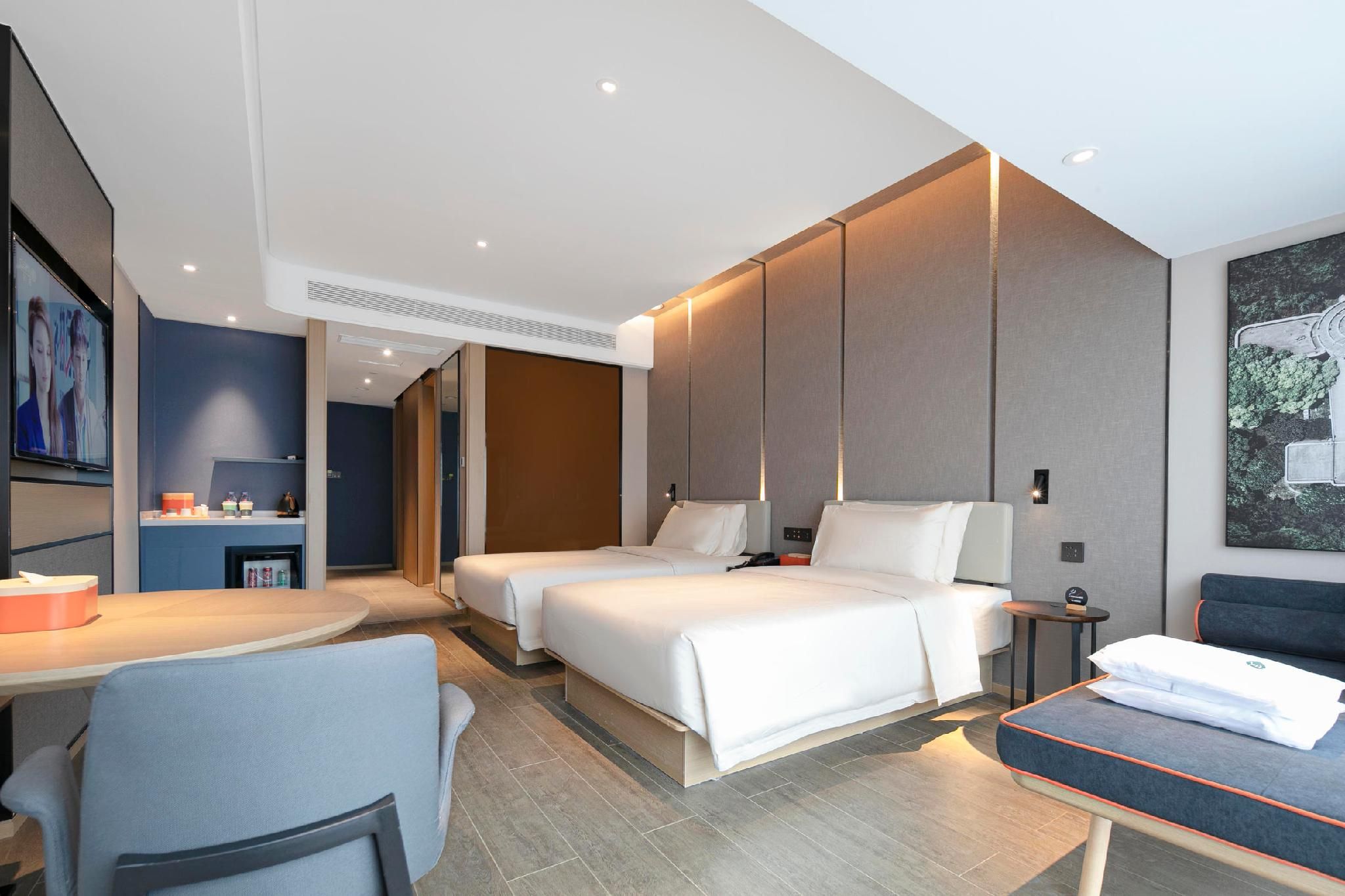 Atour Hotel Jiaxing Nahu Yaohan Mall Atour - JIMU Twin Room