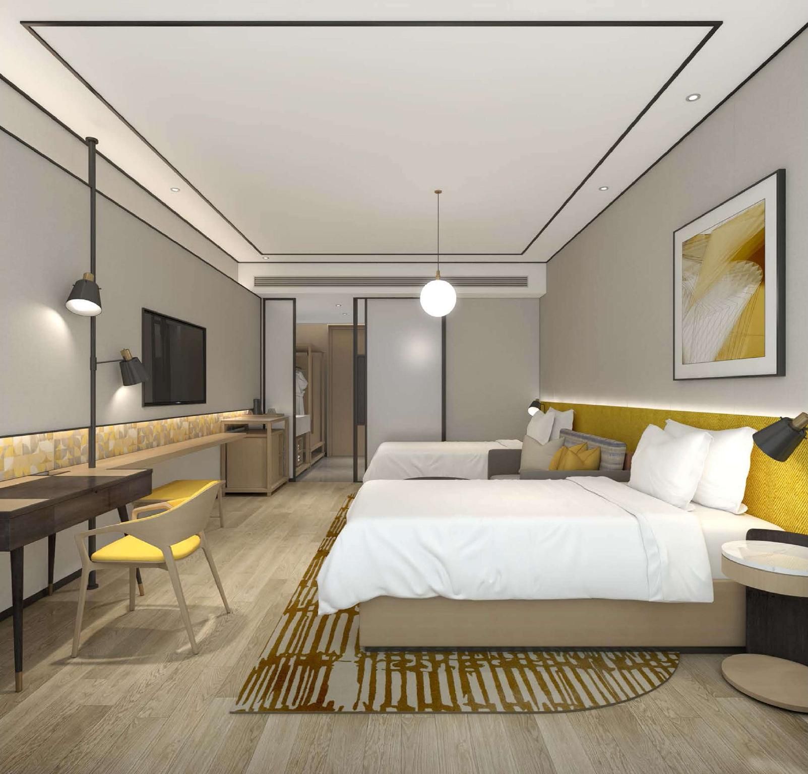 Hilton Garden Inn Jiaxing Xiuzhou Twin Guest Room