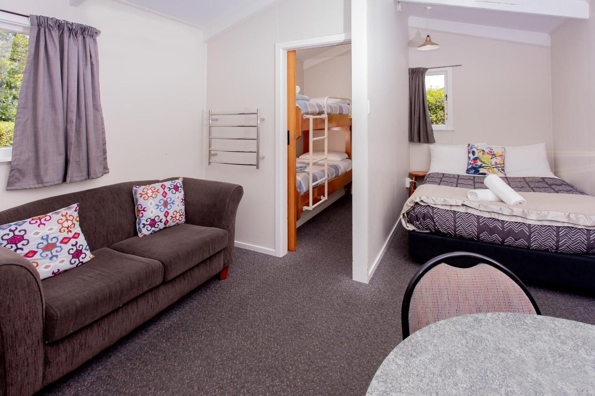 Basic Family Room with Shared Bathroom