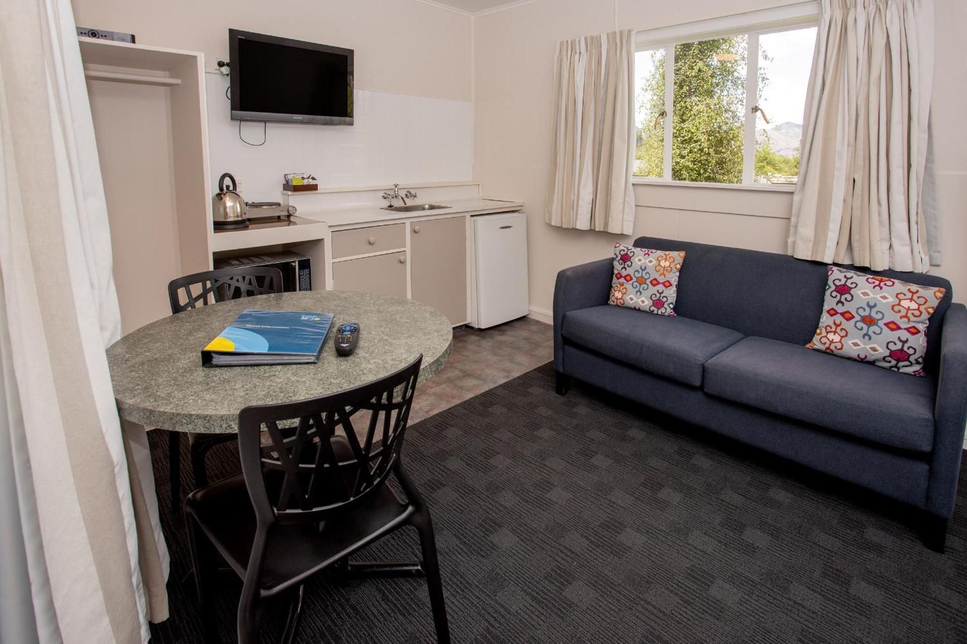 Basic Family Room with Shared Bathroom