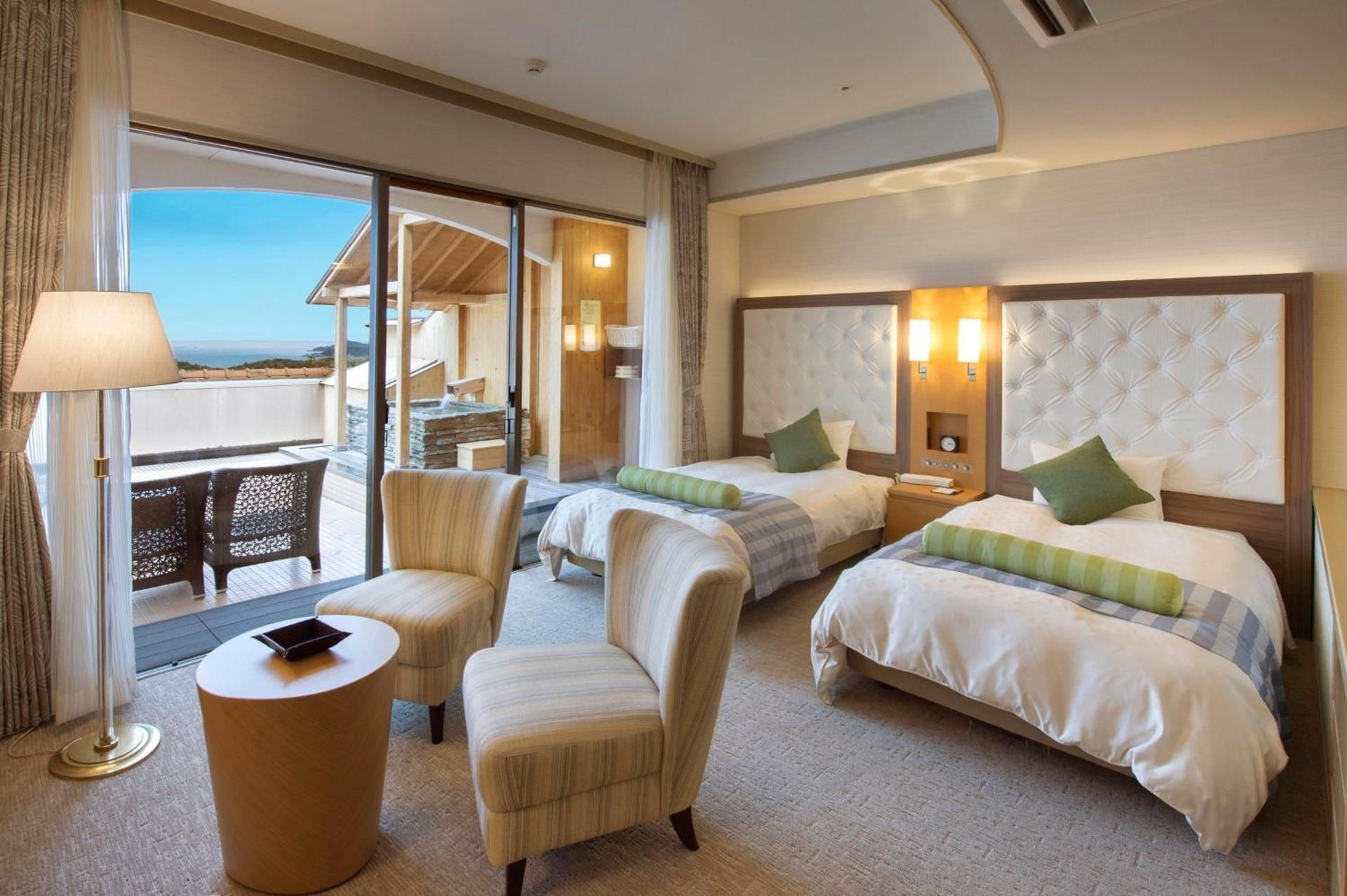 Premium Japanese-Western-Style Room with Open-air hot spring bath