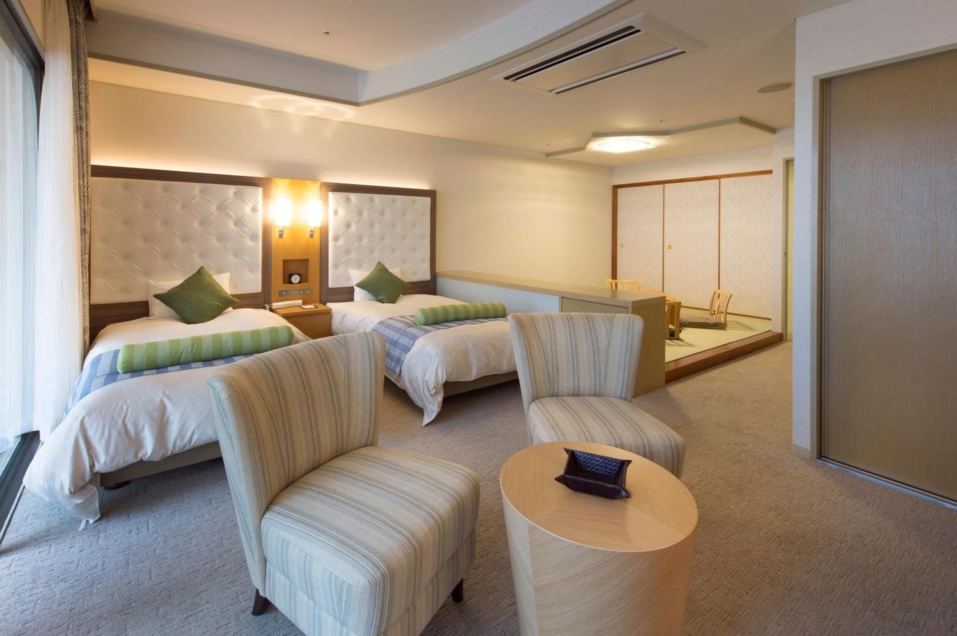 Premium Japanese-Western-Style Room with Open-air hot spring bath