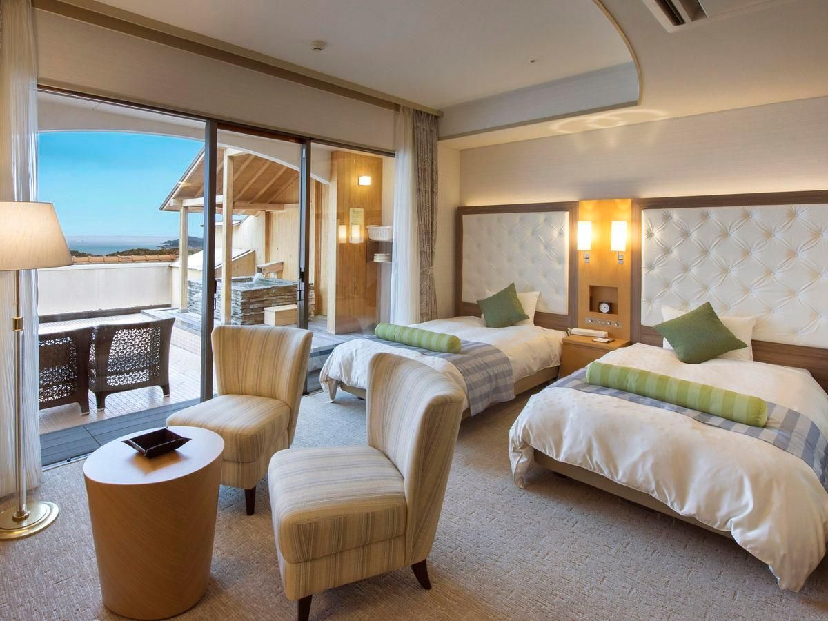 Ocean View Open-Air Natural Hot Spring Bath- Premium Japanese-Western Style Room
