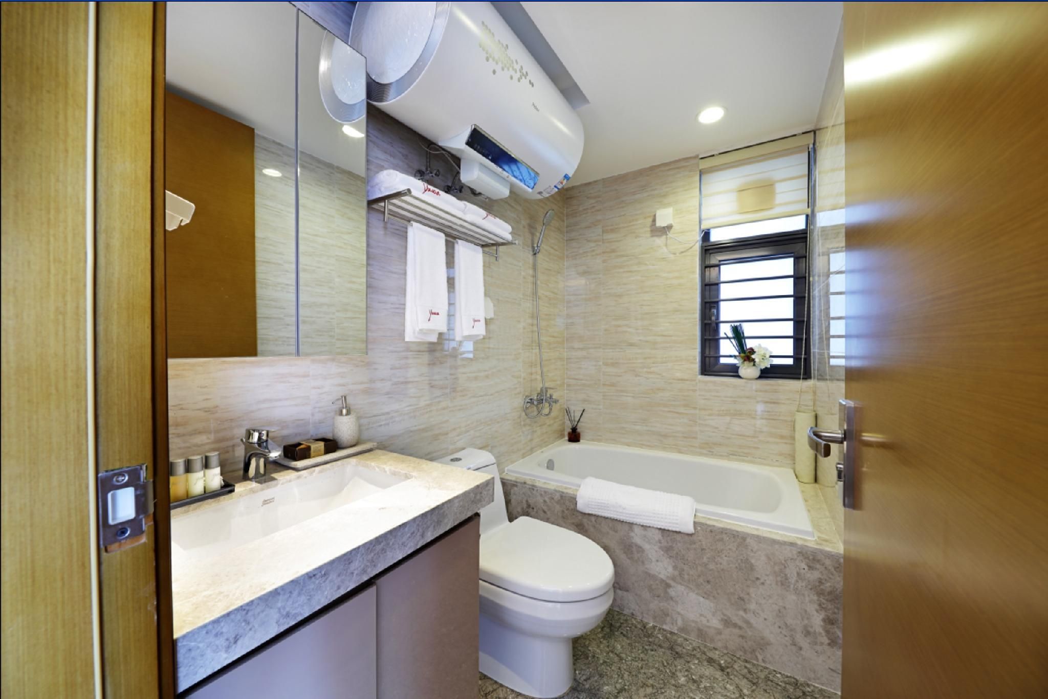 Two-Bedroom Premium Apartment with Balcony