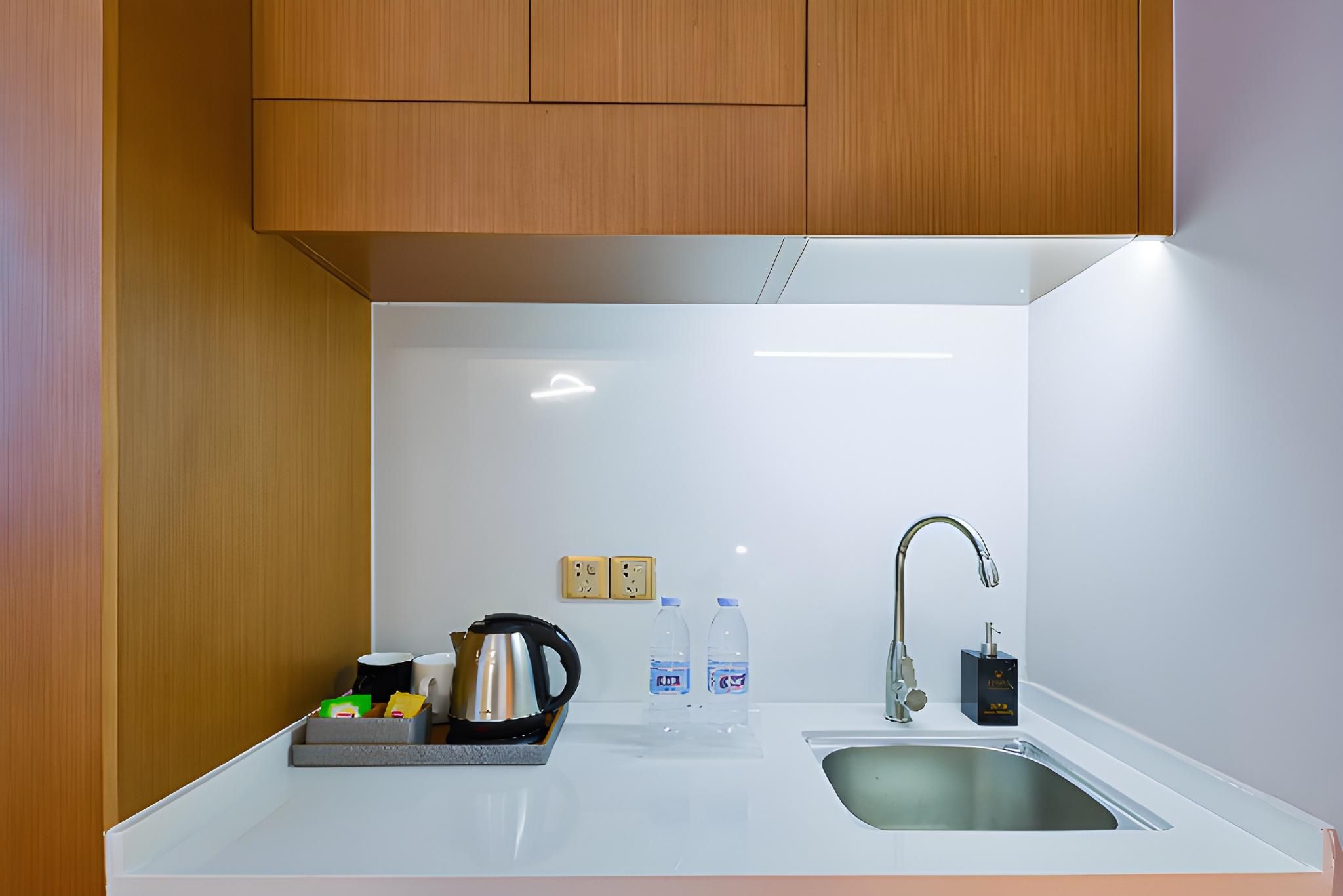 Poltton International Service Apartment Foshan Yintian Plaza Wanhu Metro Station Dossen - Japanese Style Cinema Bed Room