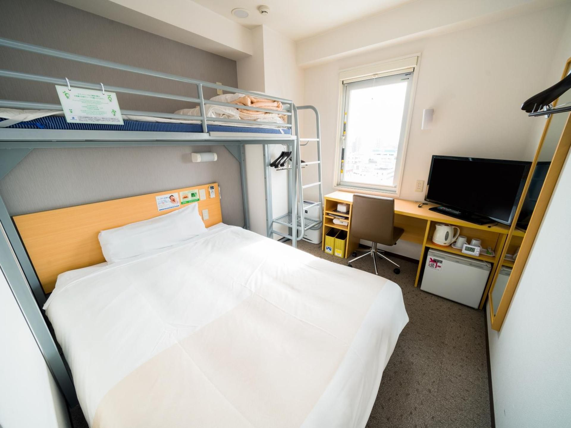 Room with Double Bed and Bunk Bed  - Smoking