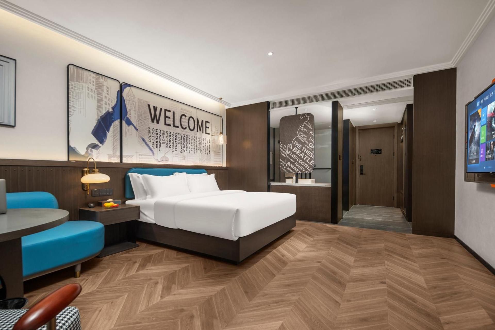 MEHOOD Hotel Huangshan High-Speed Railway North Station Old Street Elegant Double Room 2