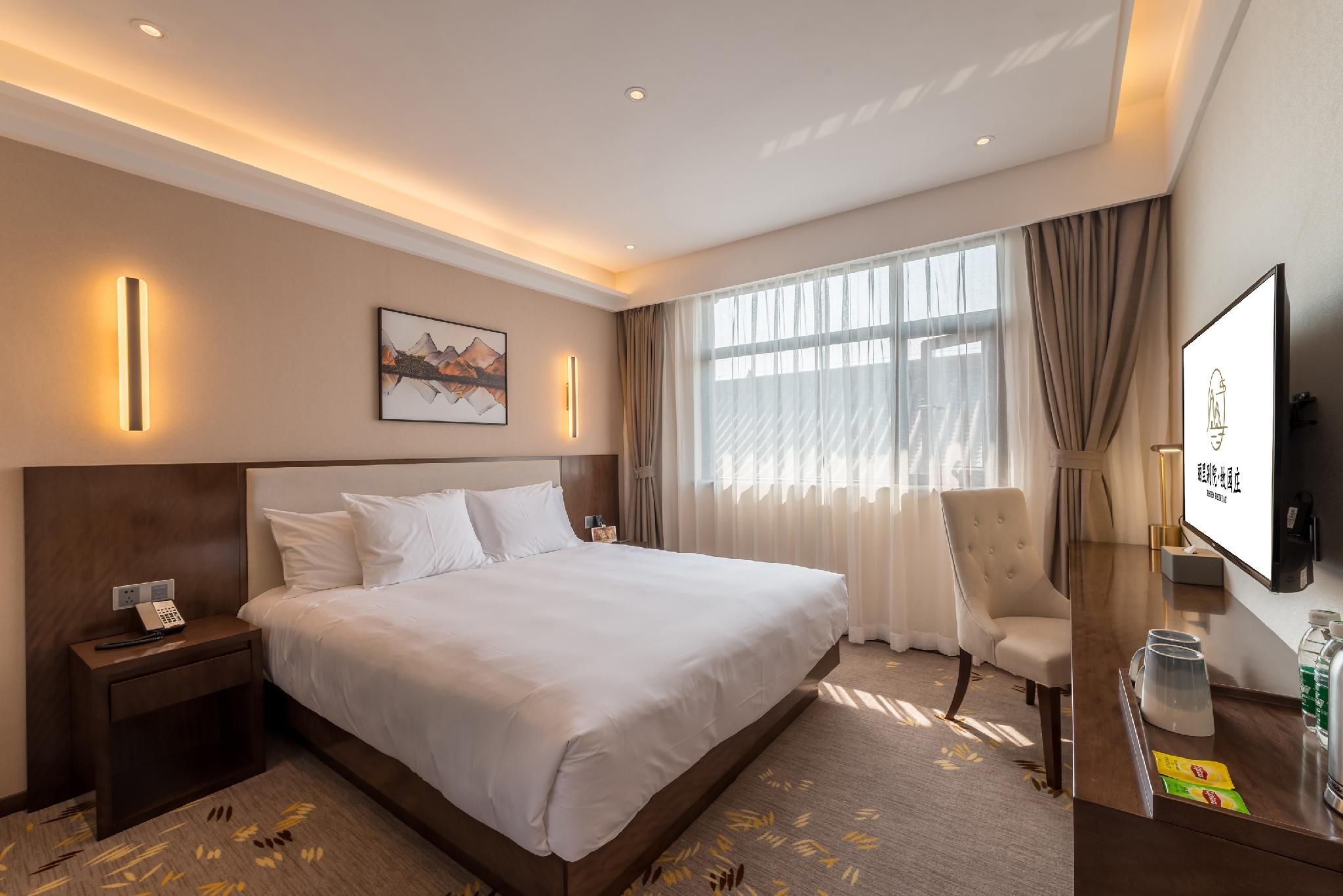 Rezen Retreat Guyuanzhuang Hotel Luoyang Heluo Ancient City Metro Station Rezen - QINGJING 1 Bed Room 2