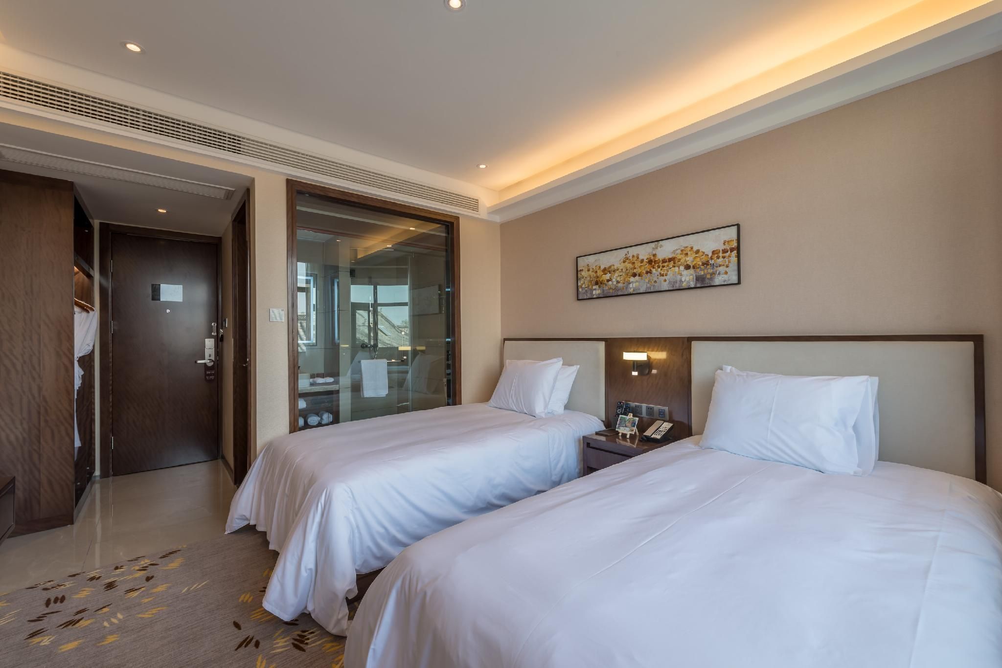 Rezen Retreat Guyuanzhuang Hotel Luoyang Heluo Ancient City Metro Station Rezen - QINGJING Twin Room